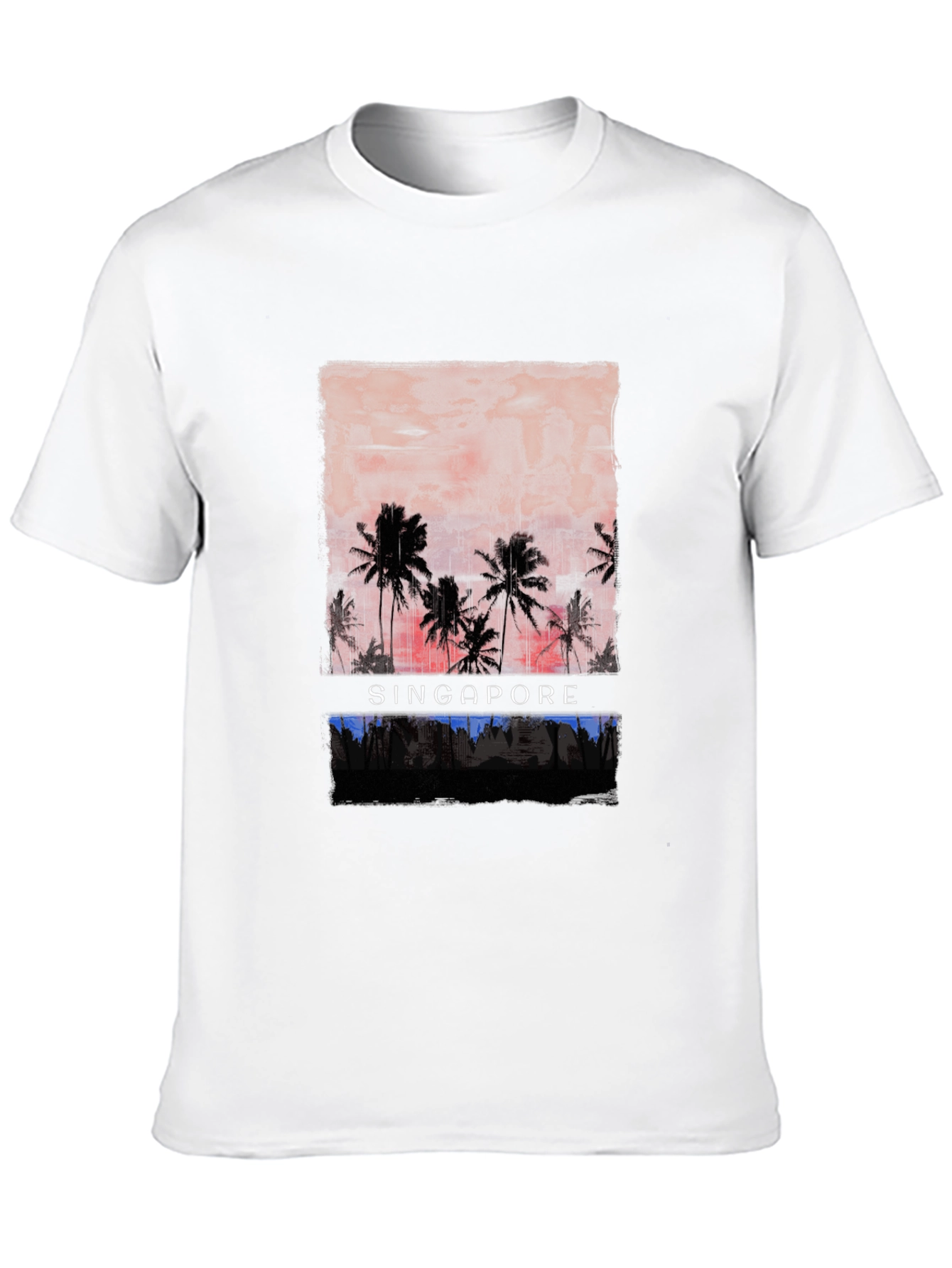 Singapore Sunset Graphic T-Shirt