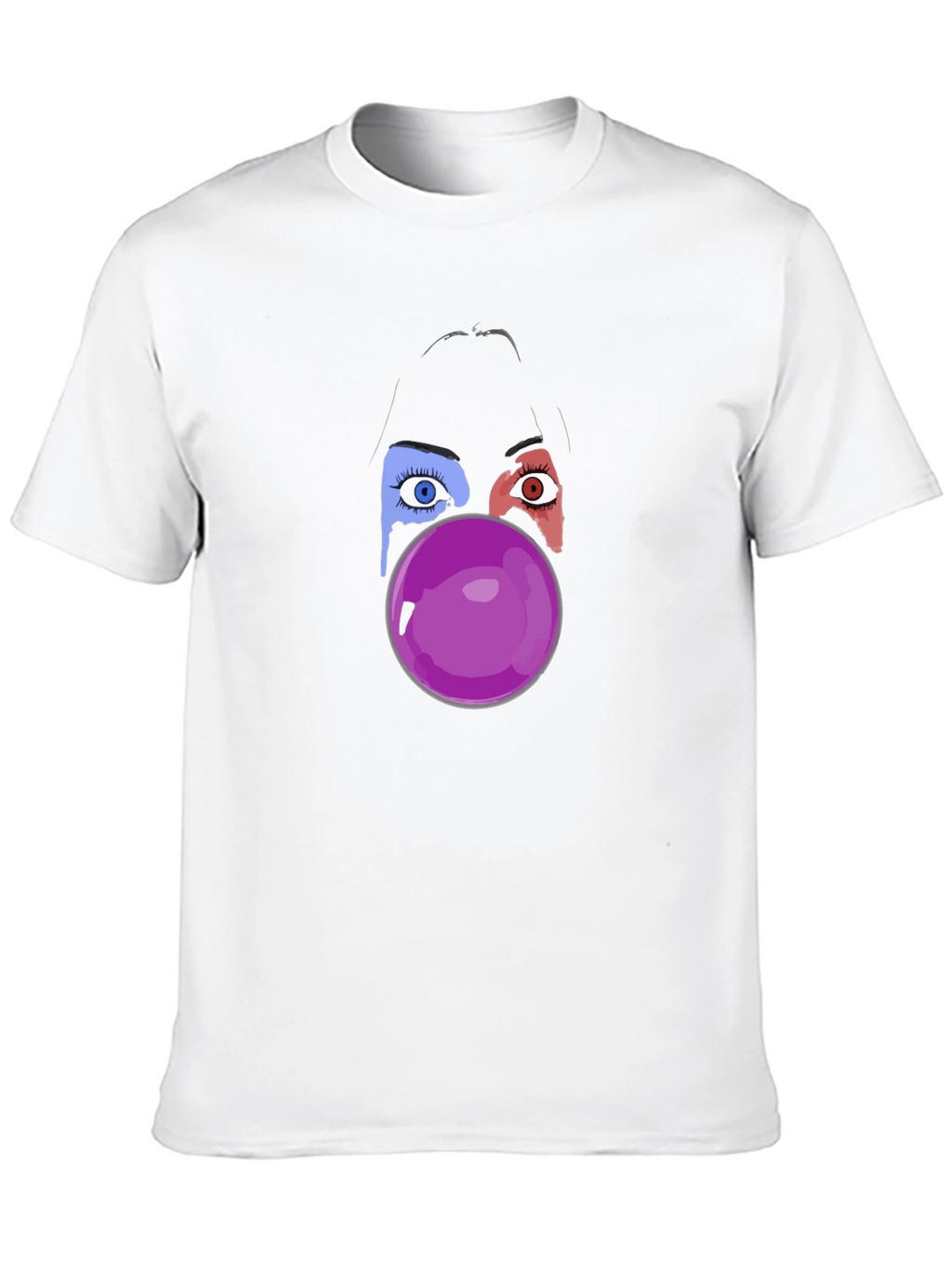 Eye See You Bubble Gum Black Tee