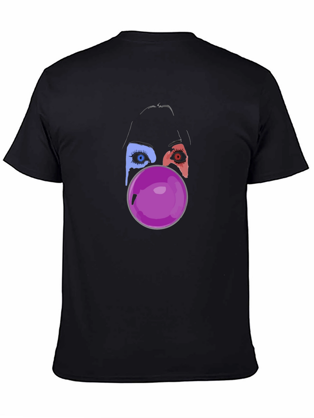 Eye See You Bubble Gum Black Tee