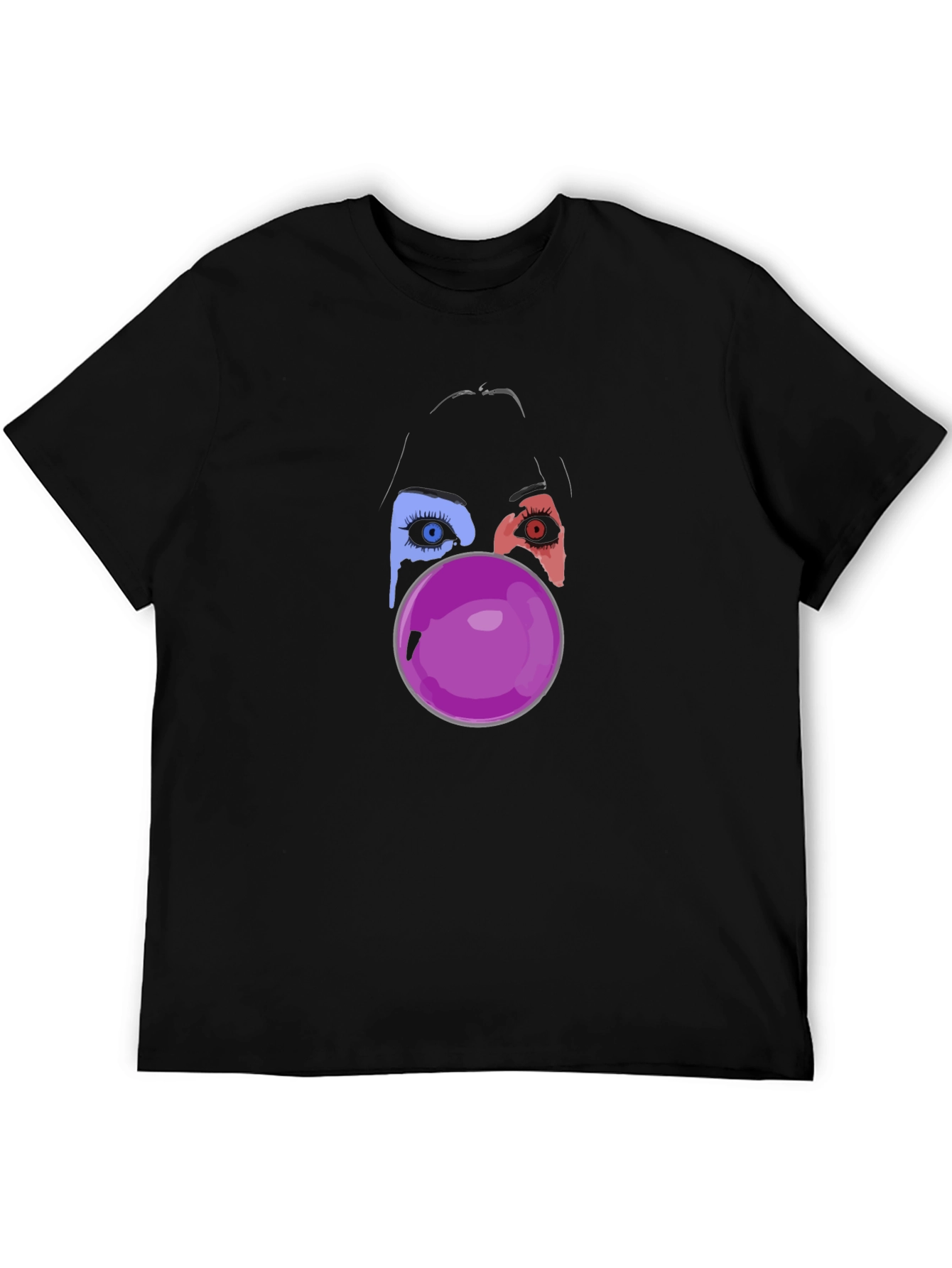 Eye See You Bubble Gum Black Tee