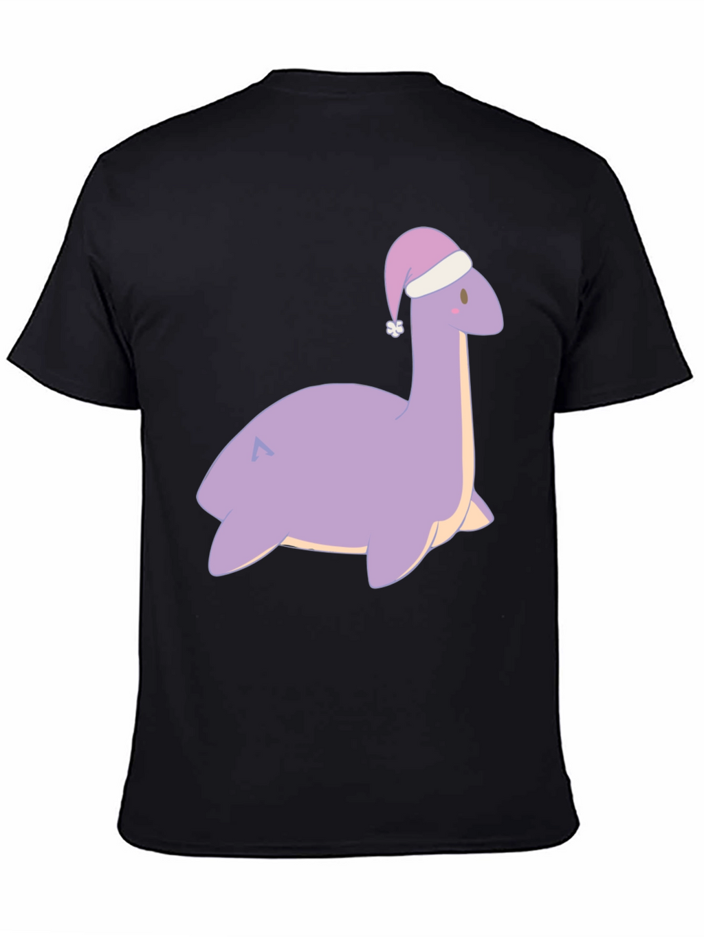 Cute Nessie Santa Hat Graphic T-Shirt