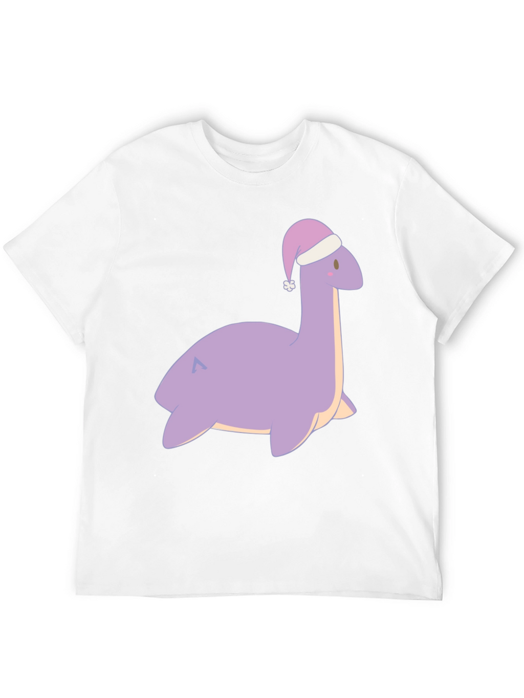 Cute Nessie Santa Hat Graphic T-Shirt