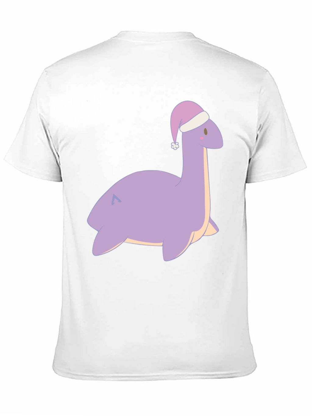 Cute Nessie Santa Hat Graphic T-Shirt