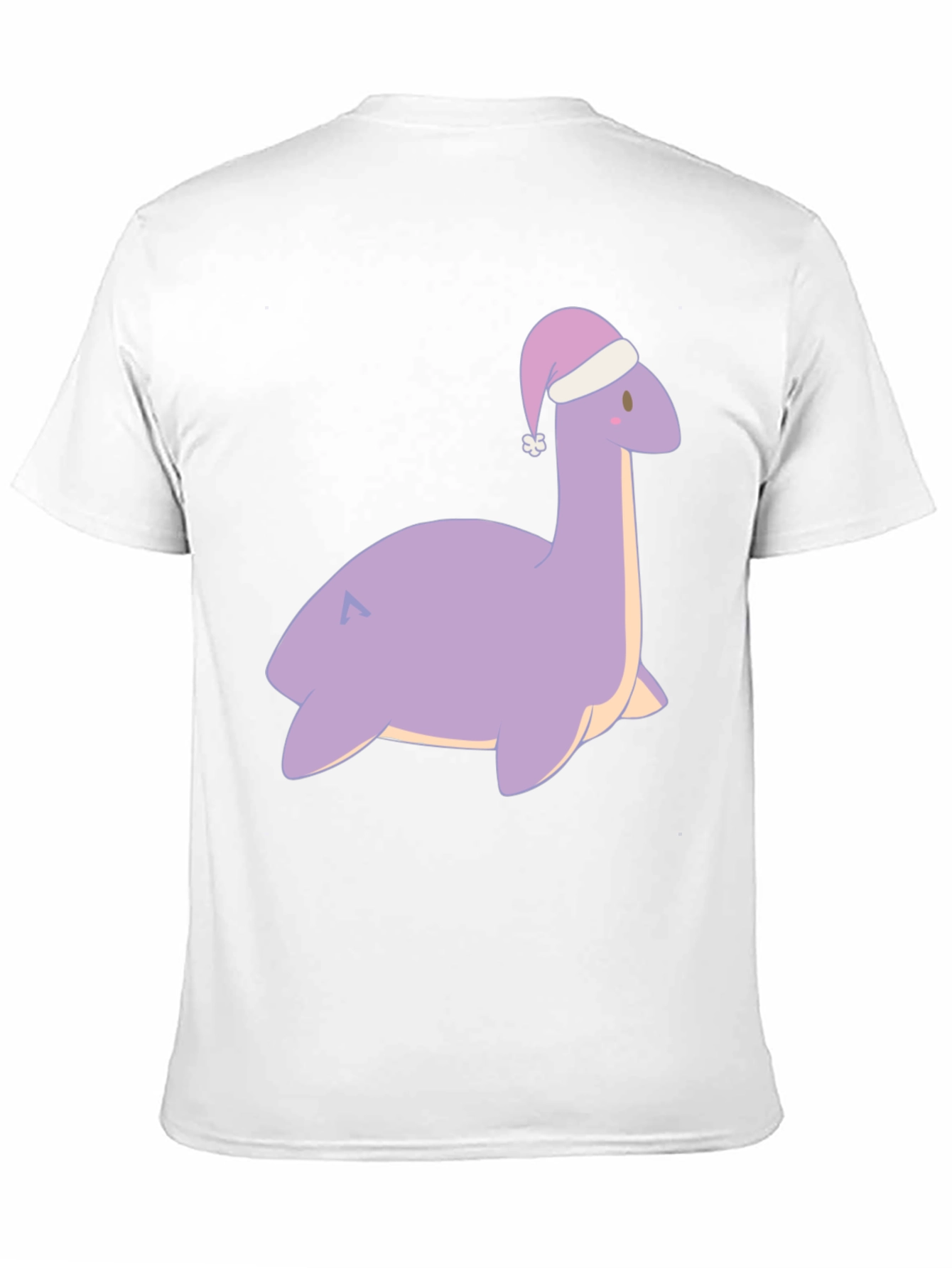 Cute Nessie Santa Hat Graphic T-Shirt
