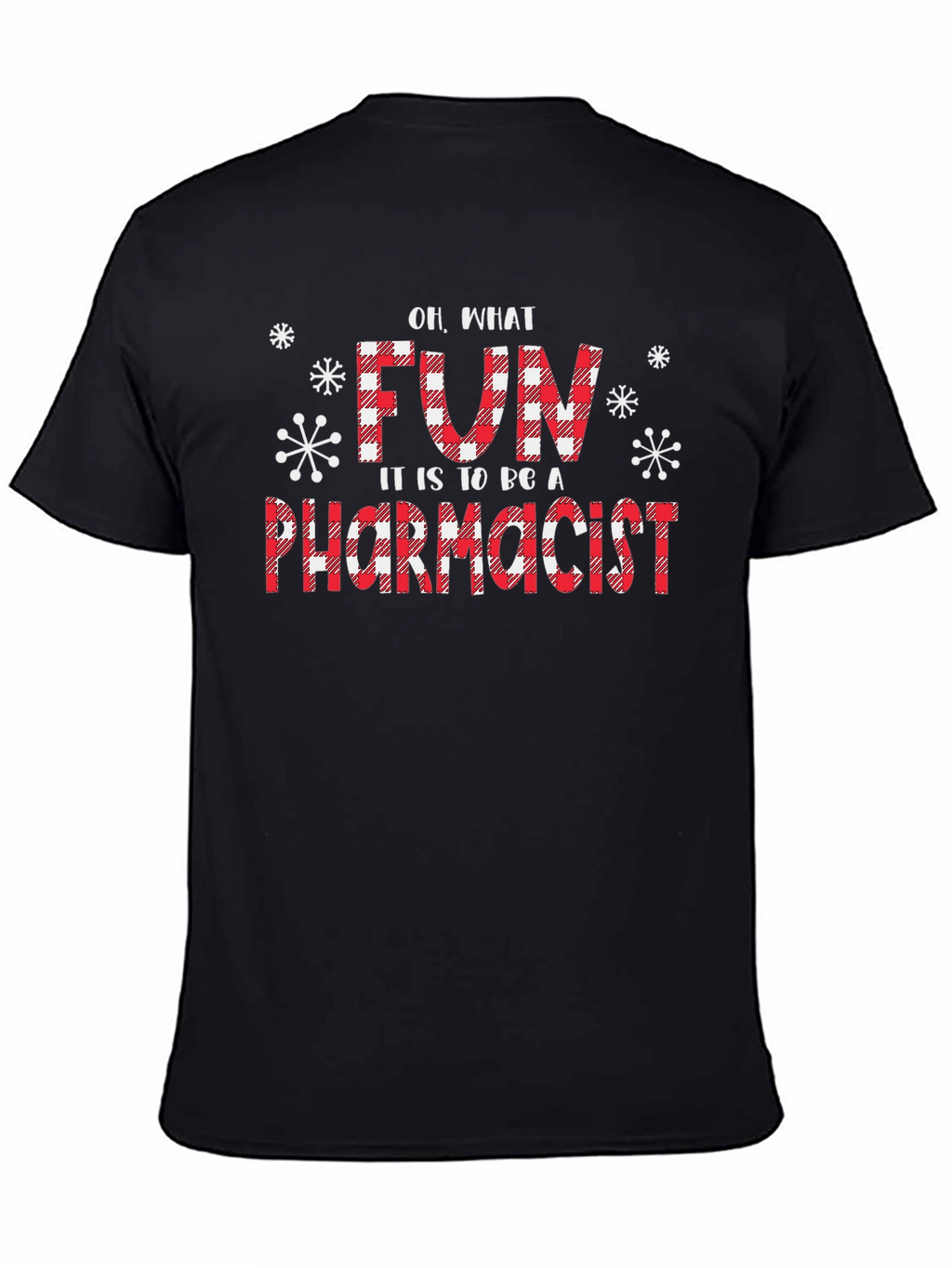 Fun Pharmacist Christmas Buffalo Plaid T-Shirt