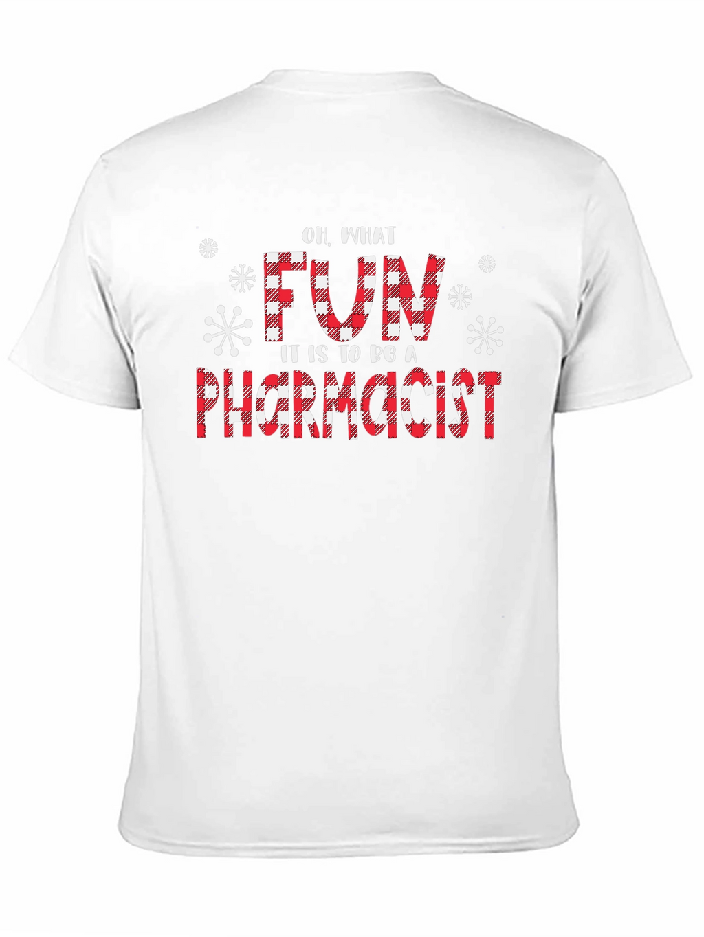 Fun Pharmacist Christmas Buffalo Plaid T-Shirt