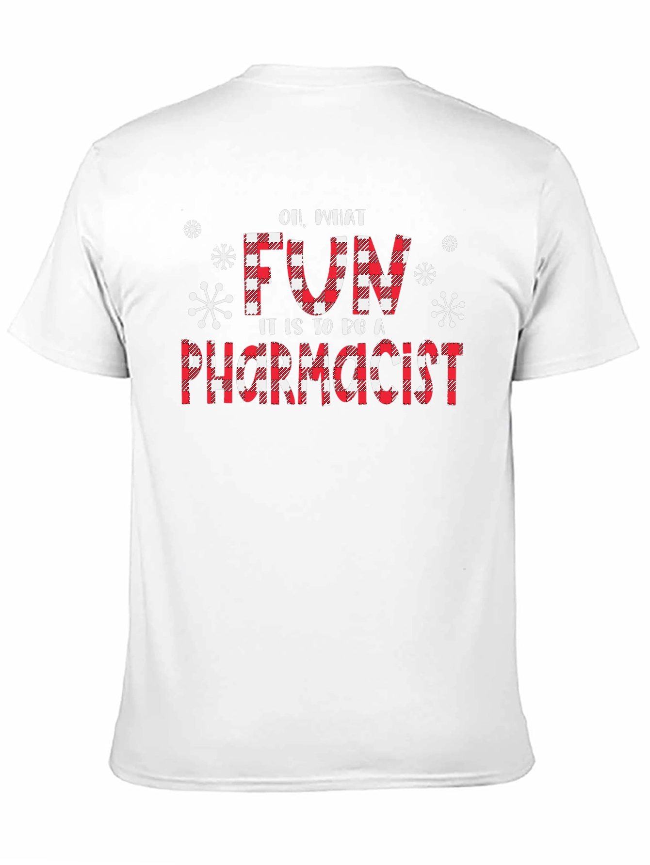 Fun Pharmacist Christmas Buffalo Plaid T-Shirt