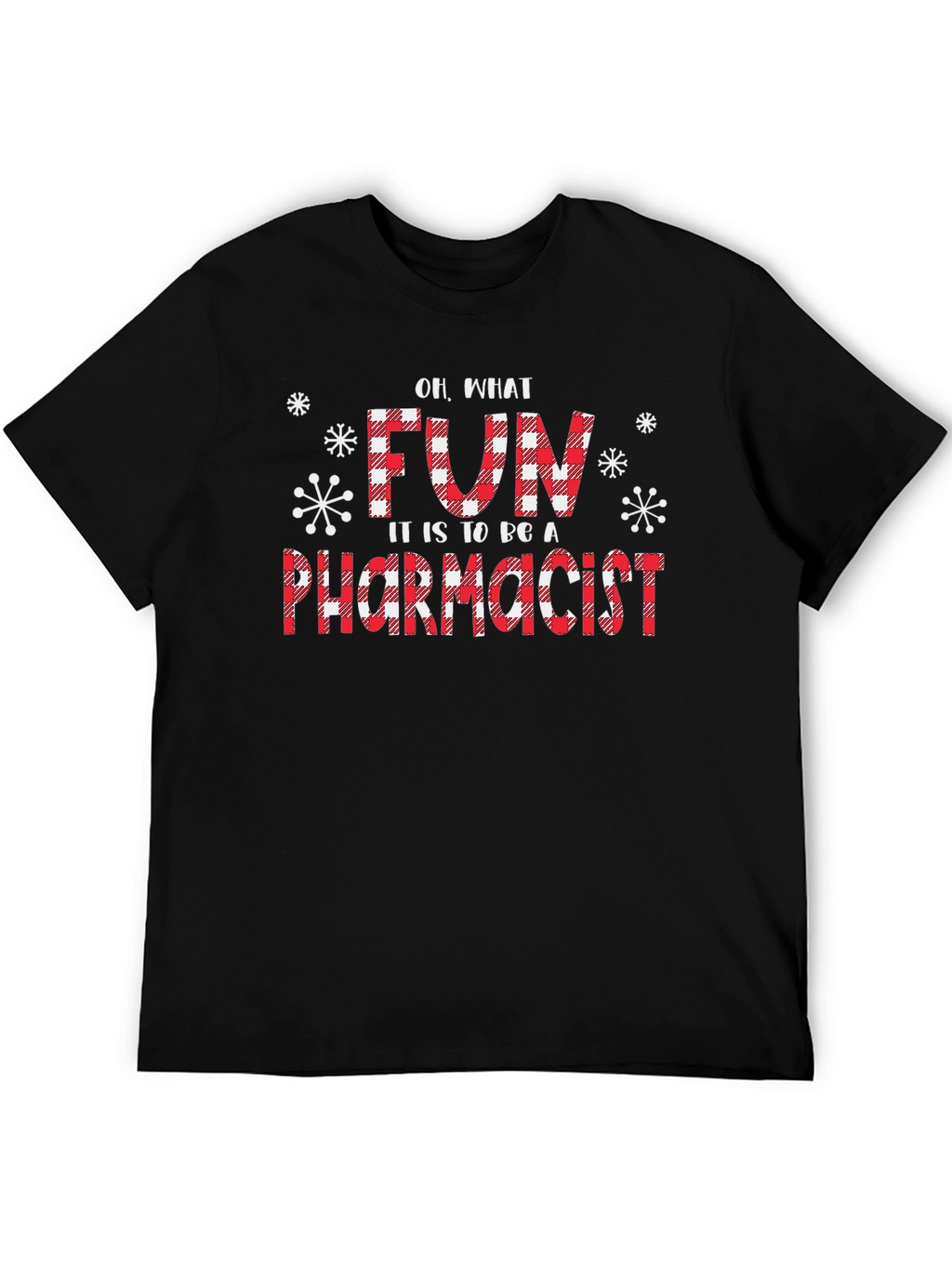 Fun Pharmacist Christmas Buffalo Plaid T-Shirt