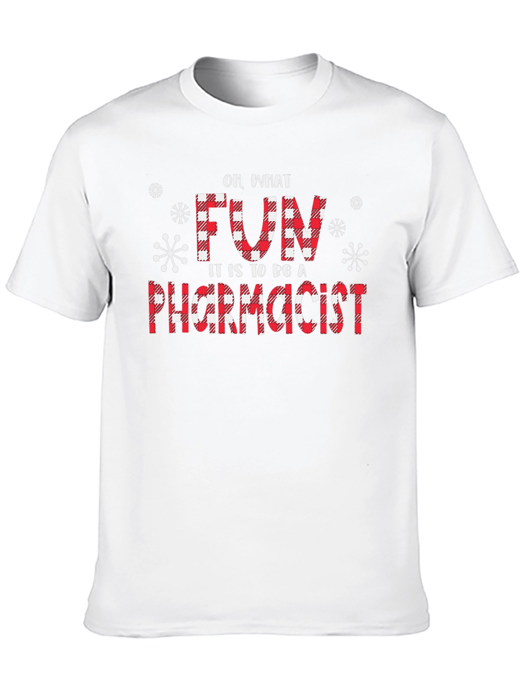 Fun Pharmacist Christmas Buffalo Plaid T-Shirt