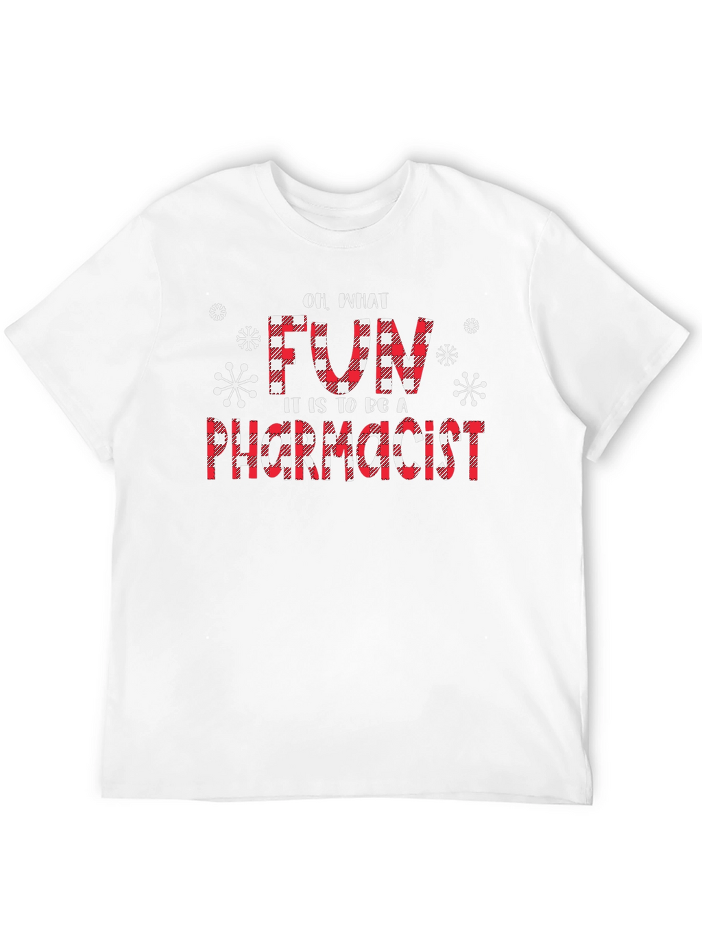 Fun Pharmacist Christmas Buffalo Plaid T-Shirt