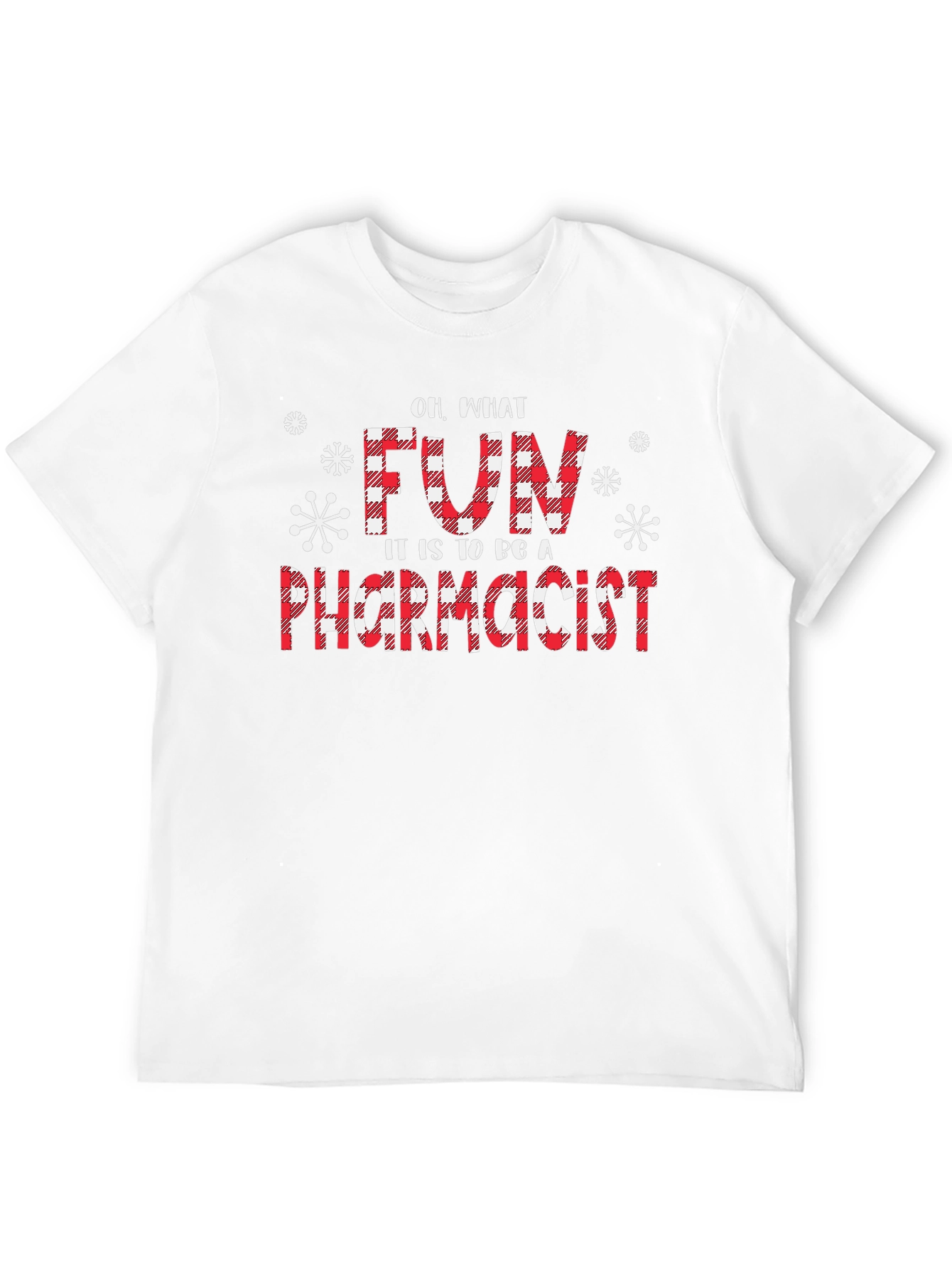 Fun Pharmacist Christmas Buffalo Plaid T-Shirt