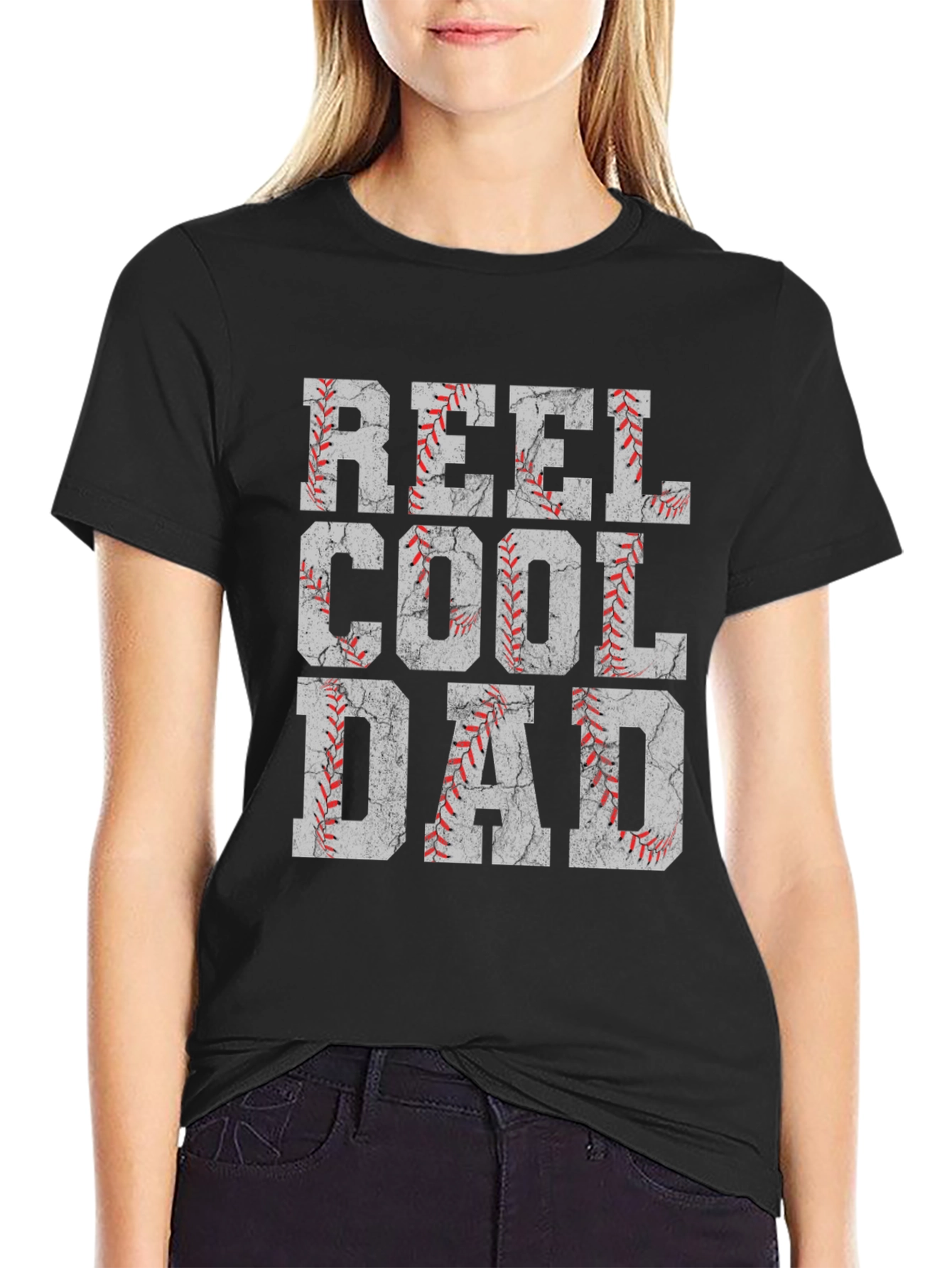 Reel Cool Dad Baseball Graphic Tee