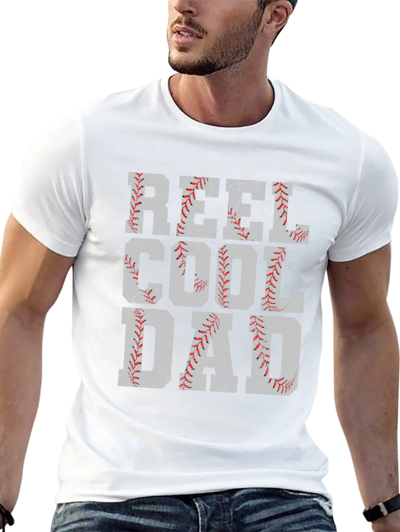 Reel Cool Dad Baseball Graphic Tee