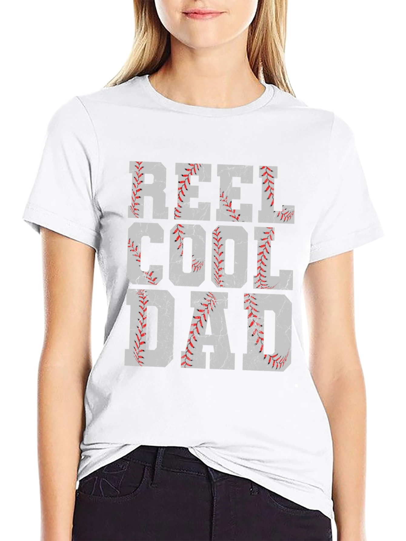 Reel Cool Dad Baseball Graphic Tee