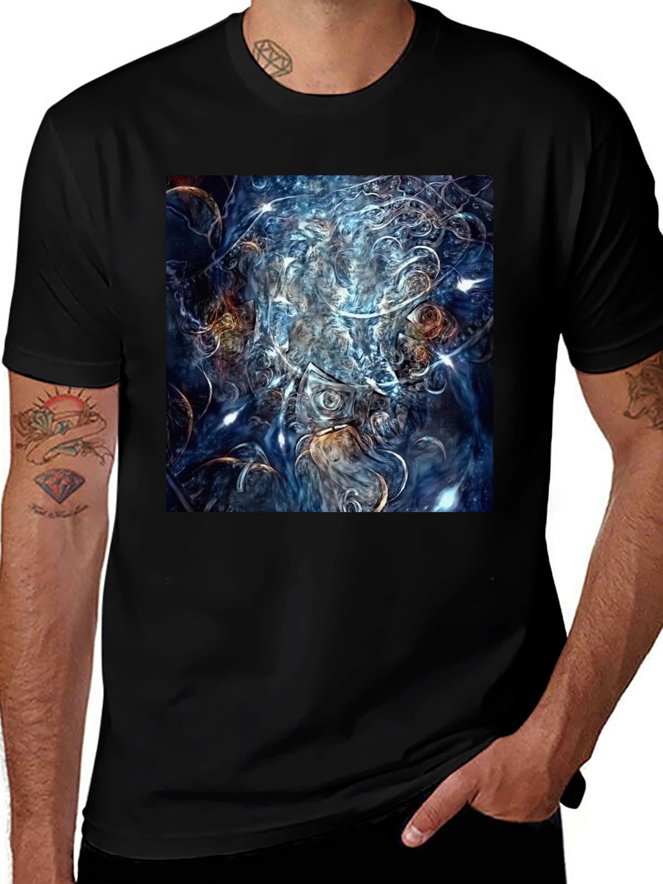Abstract Art Graphic Tee - Unique Design Shirt