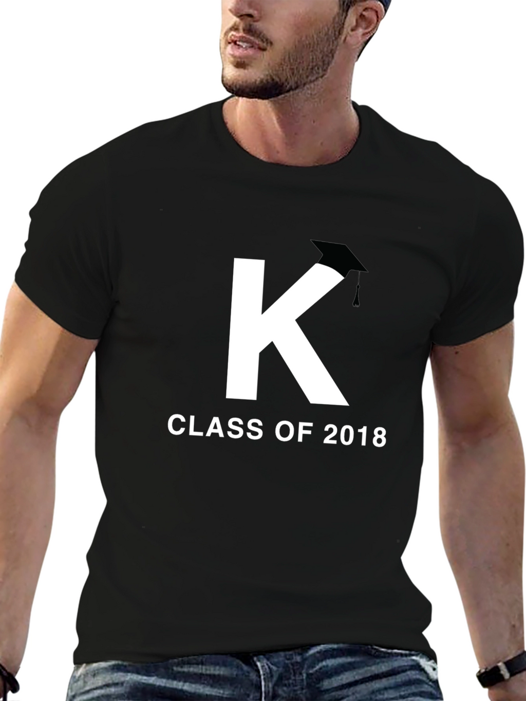 Class of 2018 Graduation T-Shirt - Initial K