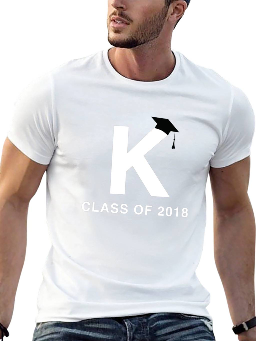Class of 2018 Graduation T-Shirt - Initial K