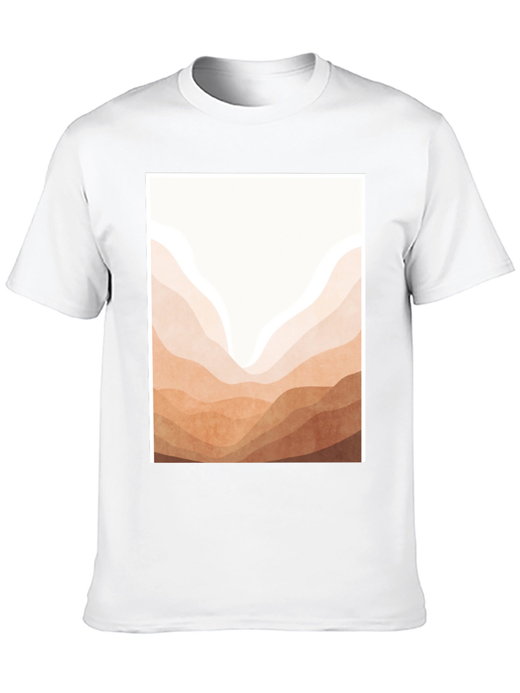 Minimalist Mountain Range Graphic Tee