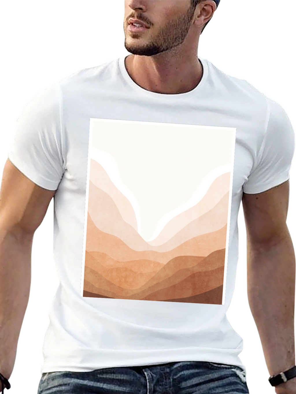 Minimalist Mountain Range Graphic Tee