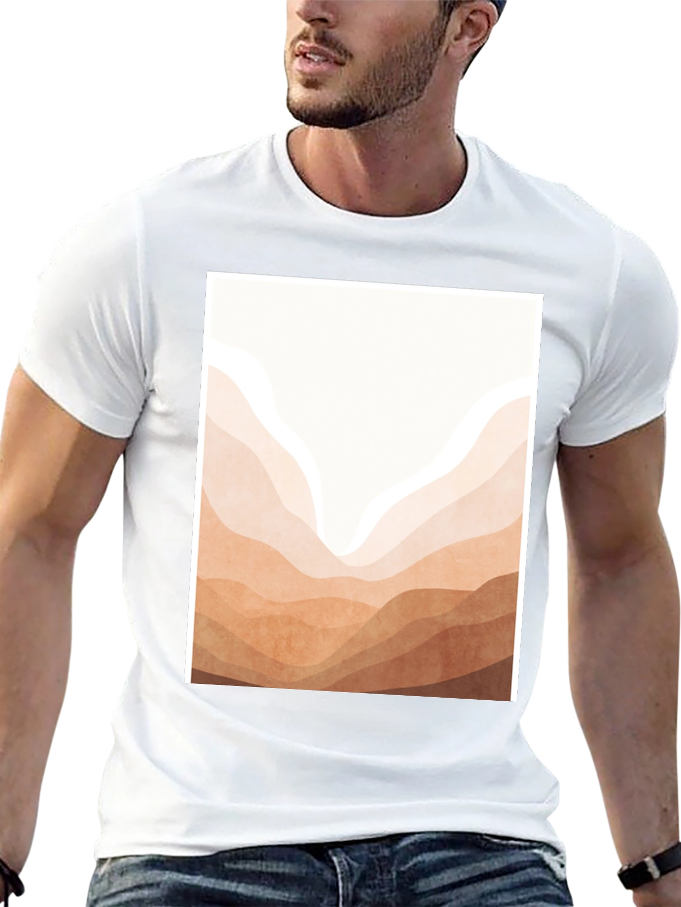 Minimalist Mountain Range Graphic Tee
