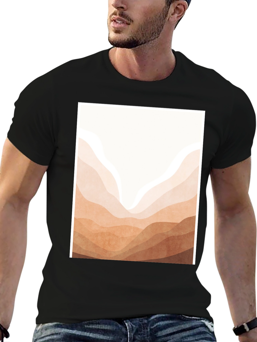 Minimalist Mountain Range Graphic Tee