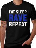 Eat Sleep Rave Repeat T-Shirt - Party Apparel