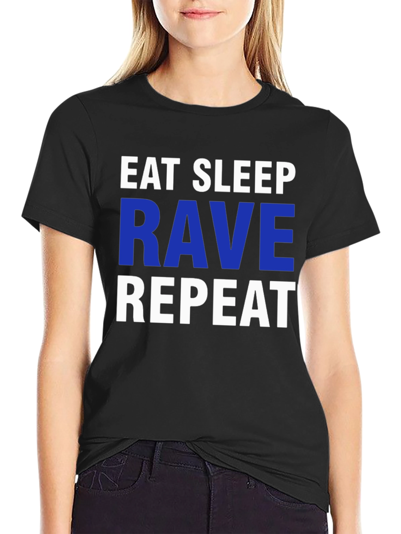 Eat Sleep Rave Repeat T-Shirt - Party Apparel