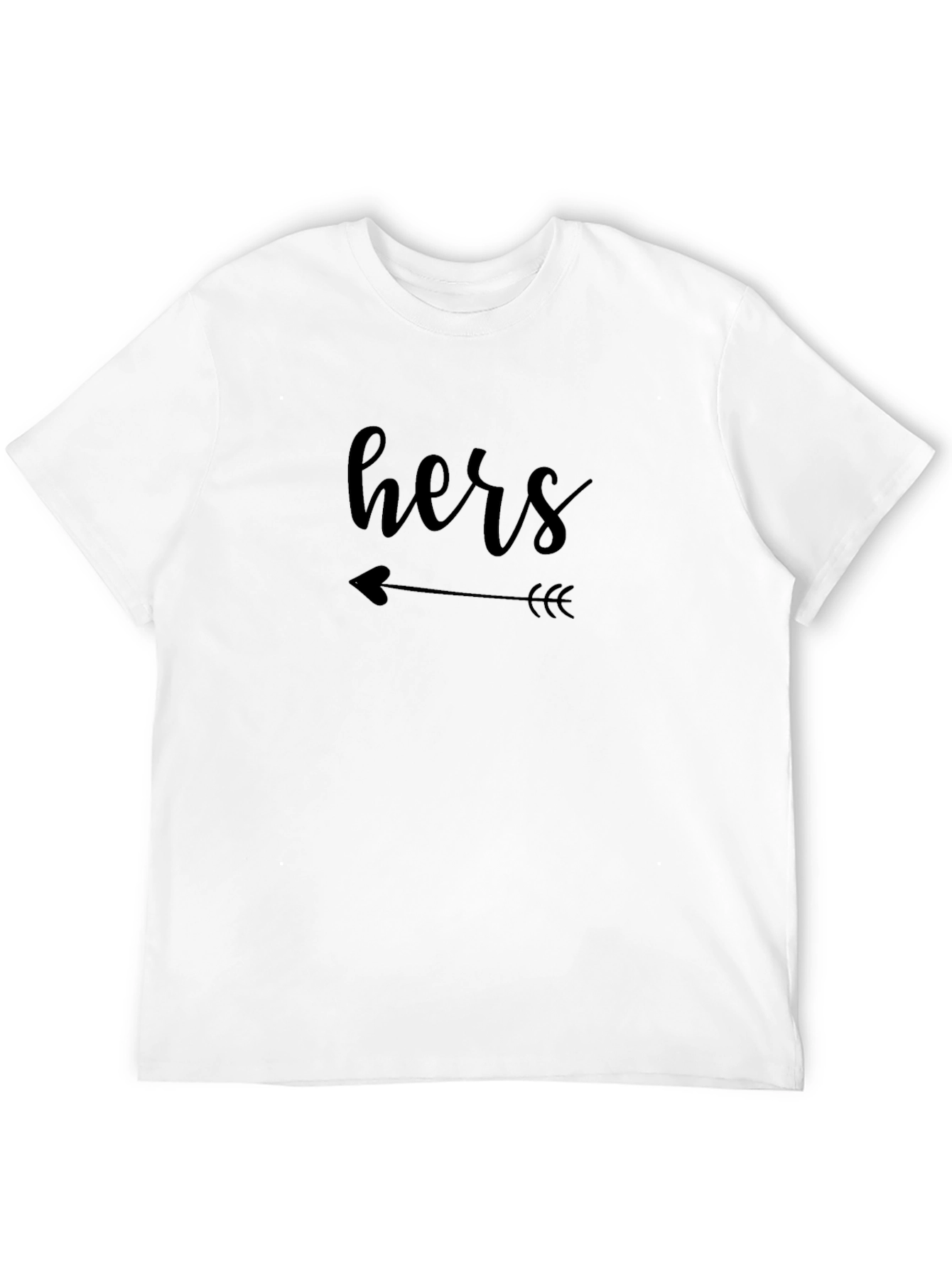 Hers Arrow Graphic Tee - Couple Matching Shirt