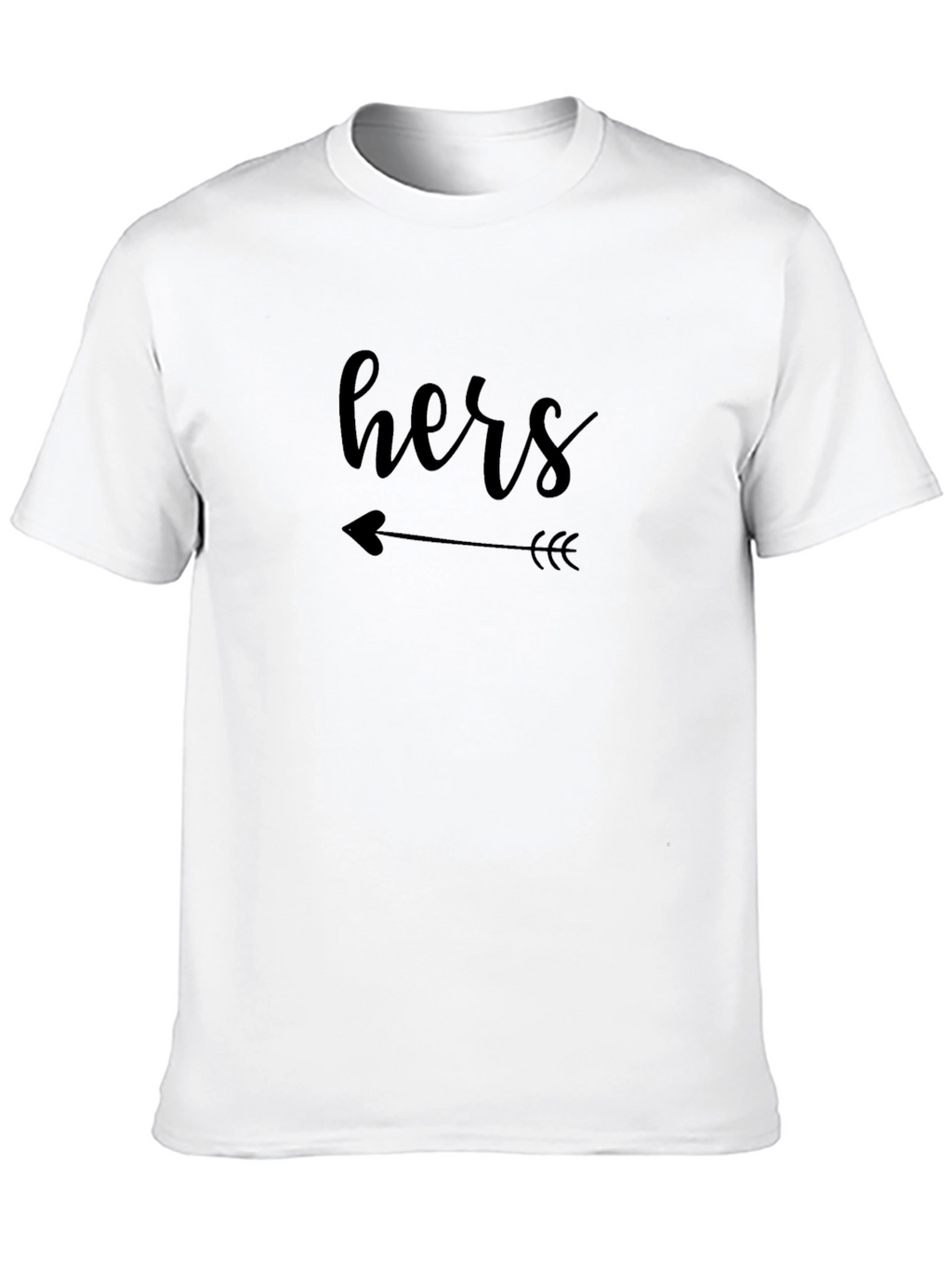 Hers Arrow Graphic Tee - Couple Matching Shirt