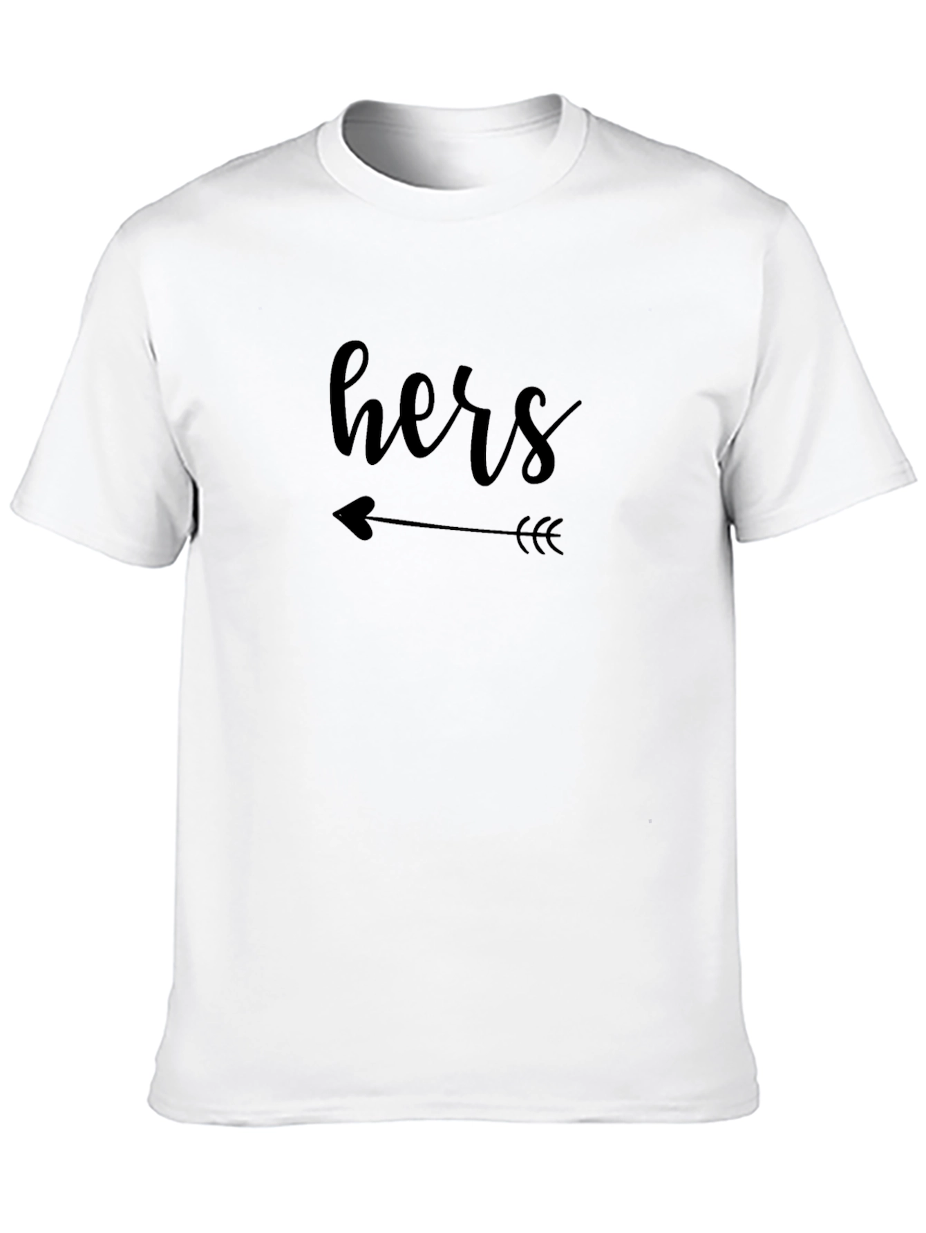 Hers Arrow Graphic Tee - Couple Matching Shirt