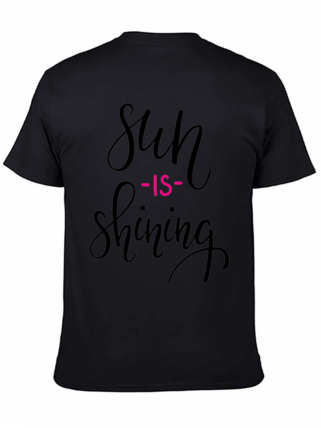 Sun Is Shining Graphic Tee - Black Casual T-Shirt