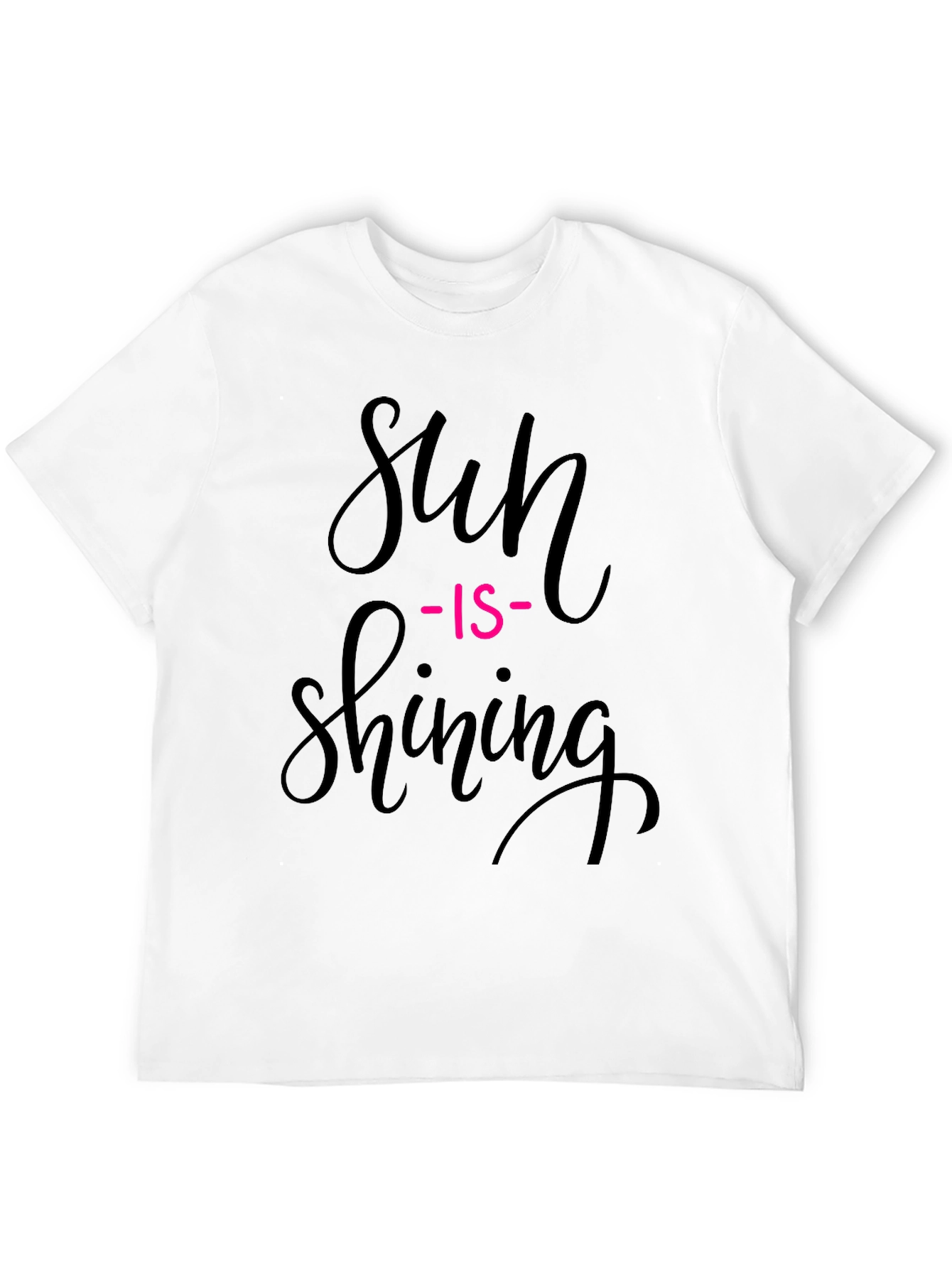 Sun Is Shining Graphic Tee - Black Casual T-Shirt