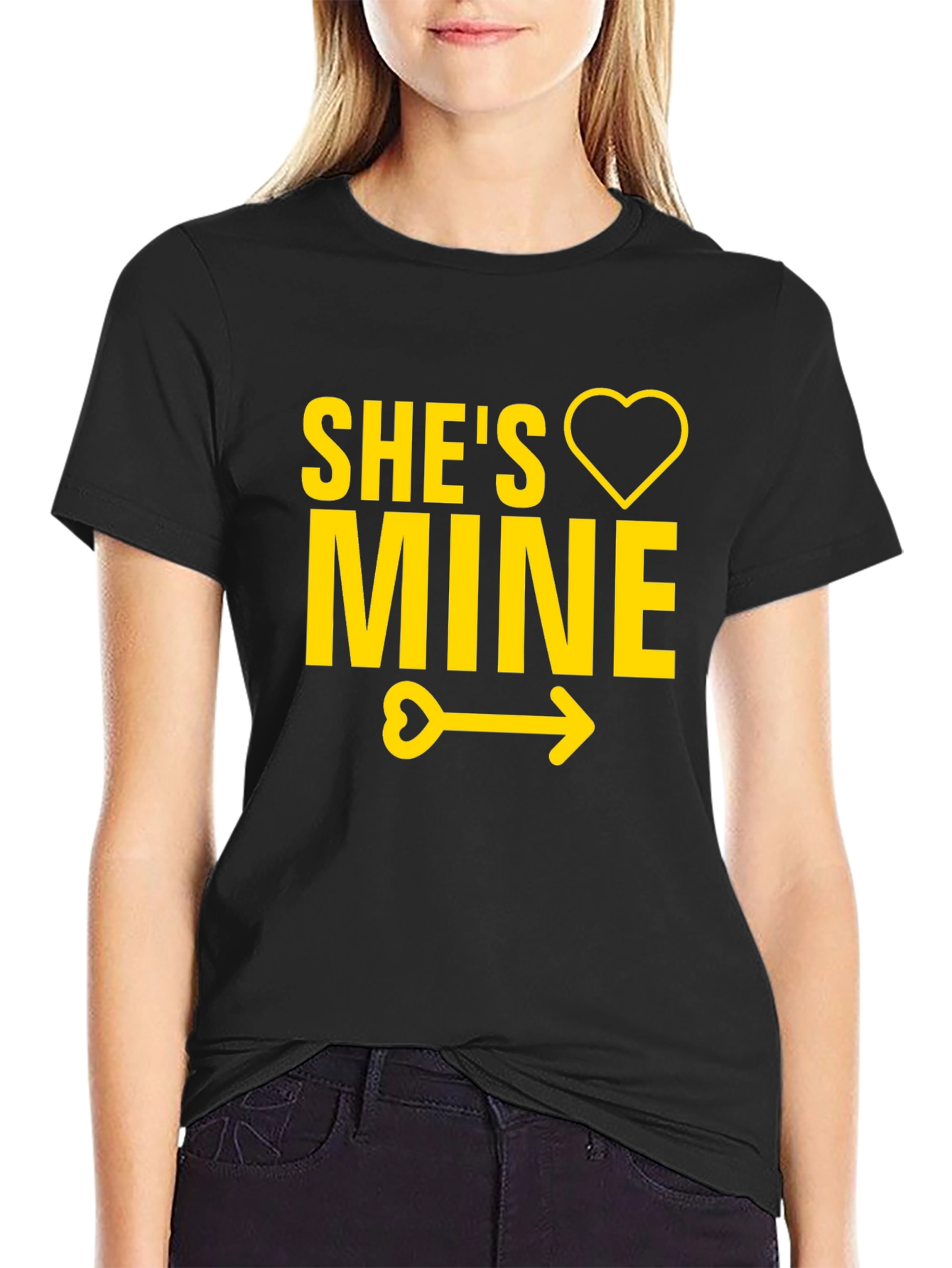 Shes Mine T-Shirt - Cute Couples Tee