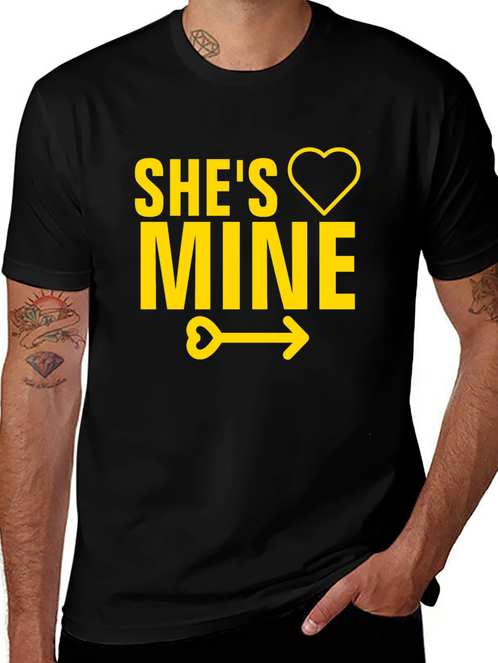 Shes Mine T-Shirt - Cute Couples Tee