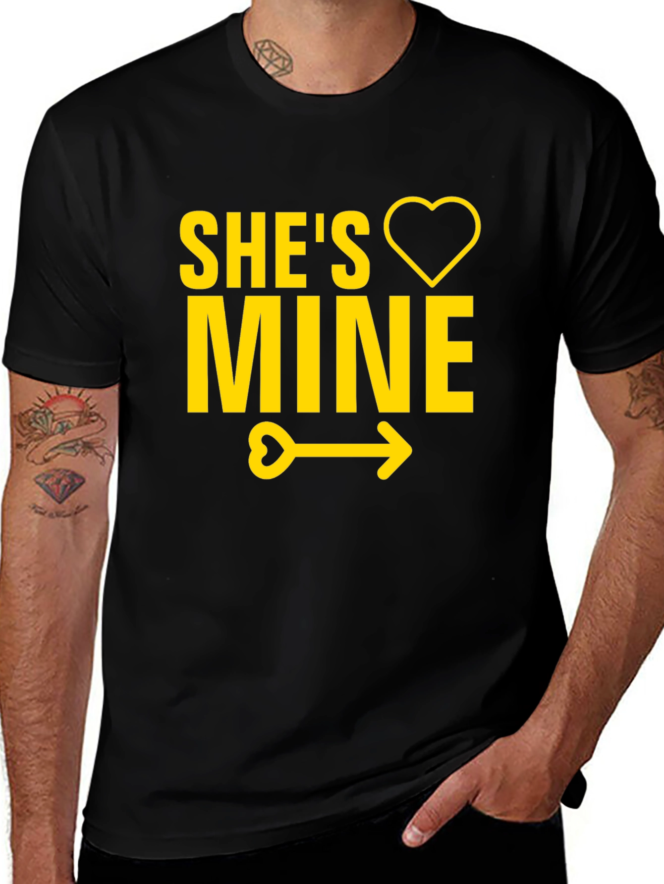 Shes Mine T-Shirt - Cute Couples Tee