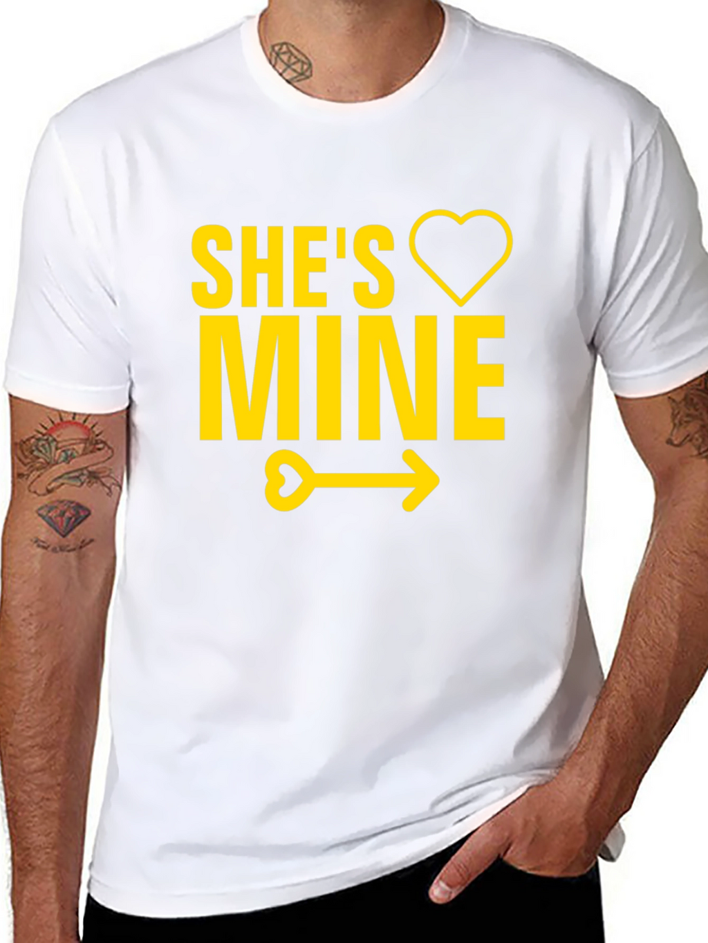 Shes Mine T-Shirt - Cute Couples Tee