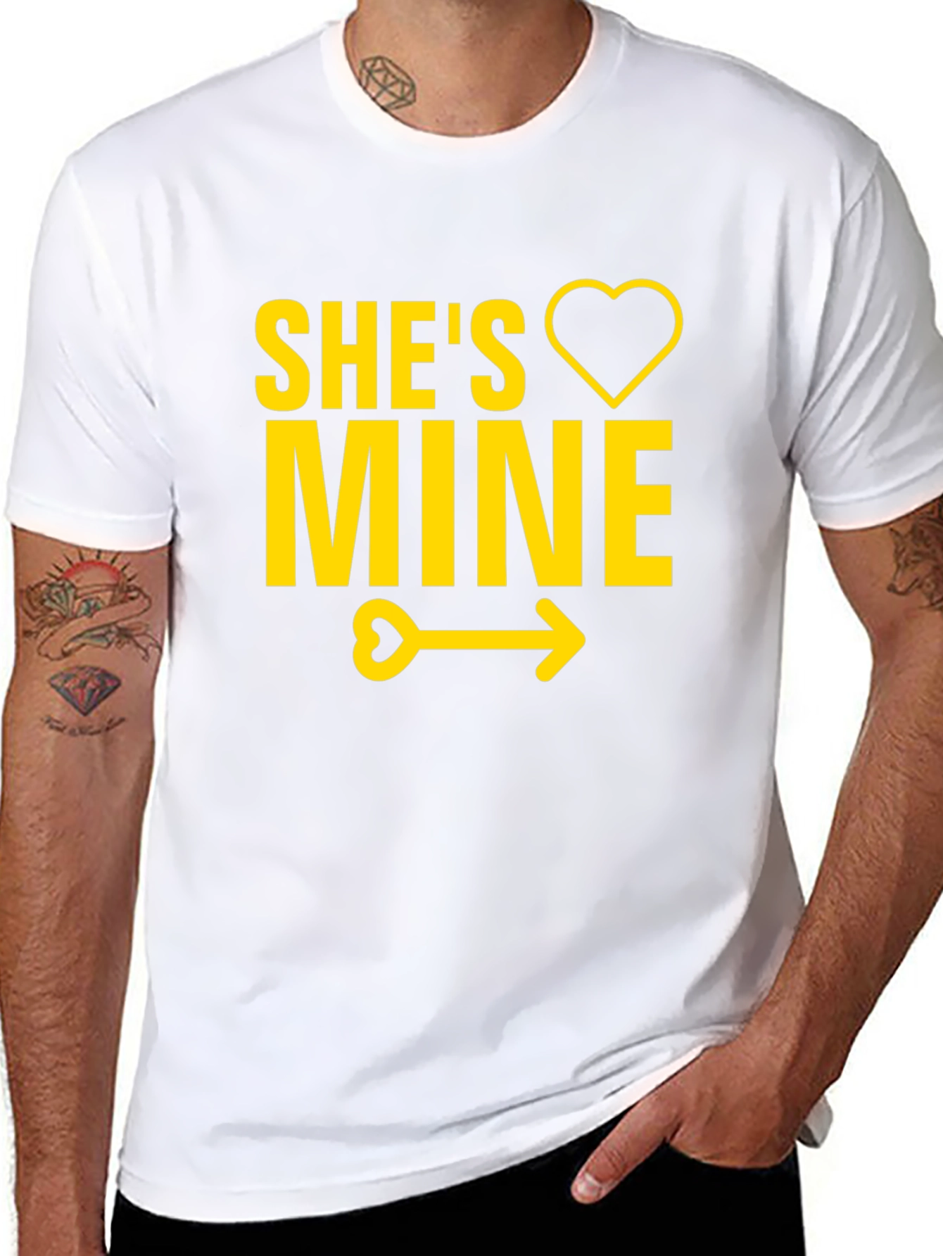 Shes Mine T-Shirt - Cute Couples Tee
