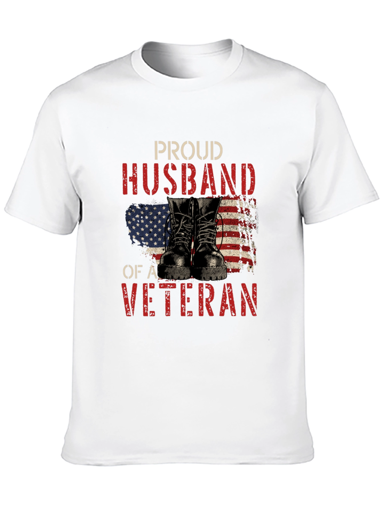 Proud Husband of a Veteran Graphic Tee