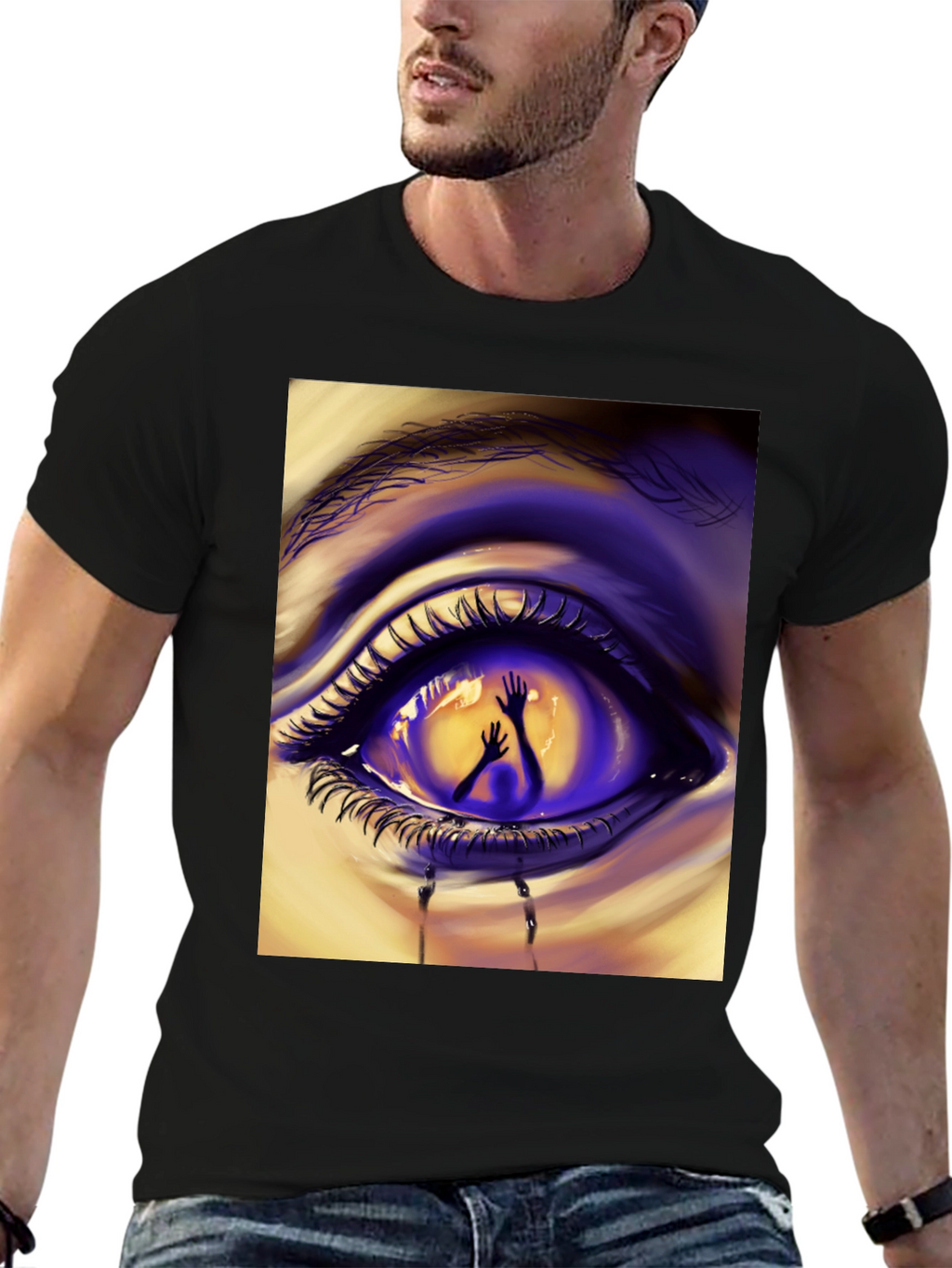 Eye See You Graphic T-Shirt - Unique Art Tee