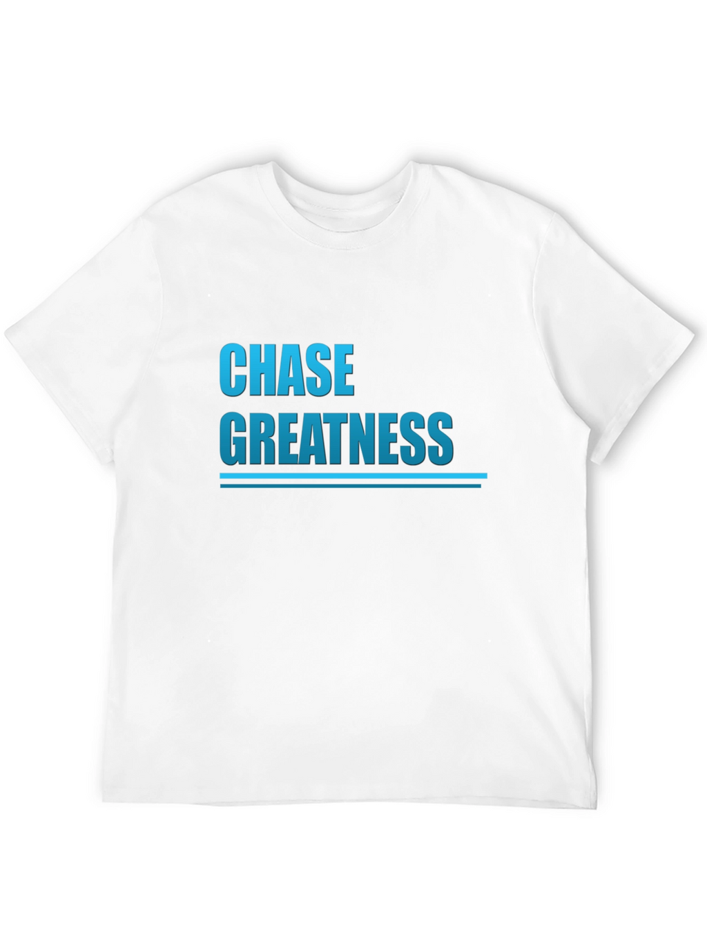Chase Greatness Graphic Tee - Motivational Black T-Shirt