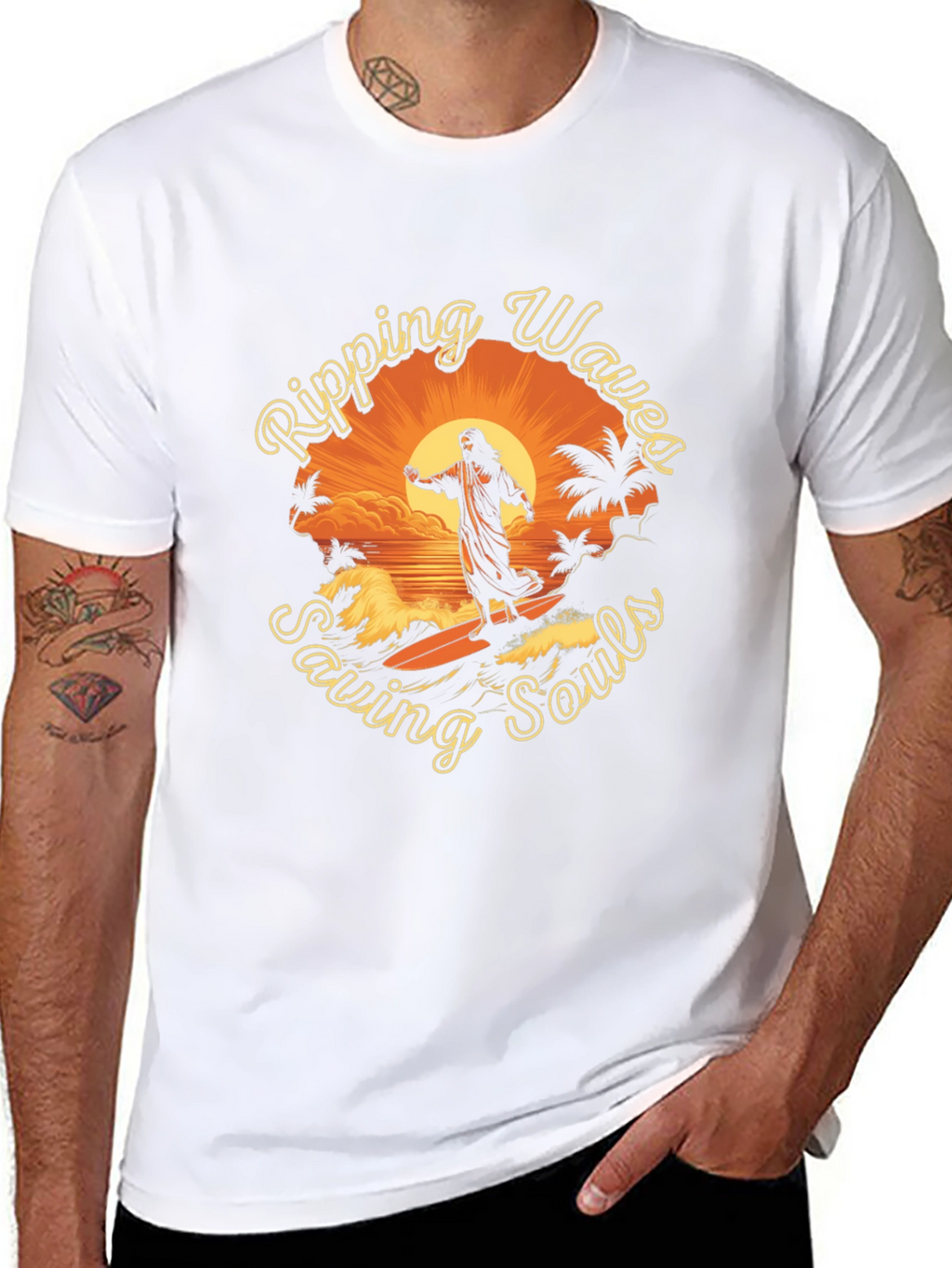 Ripping Waves Saving Souls Tee