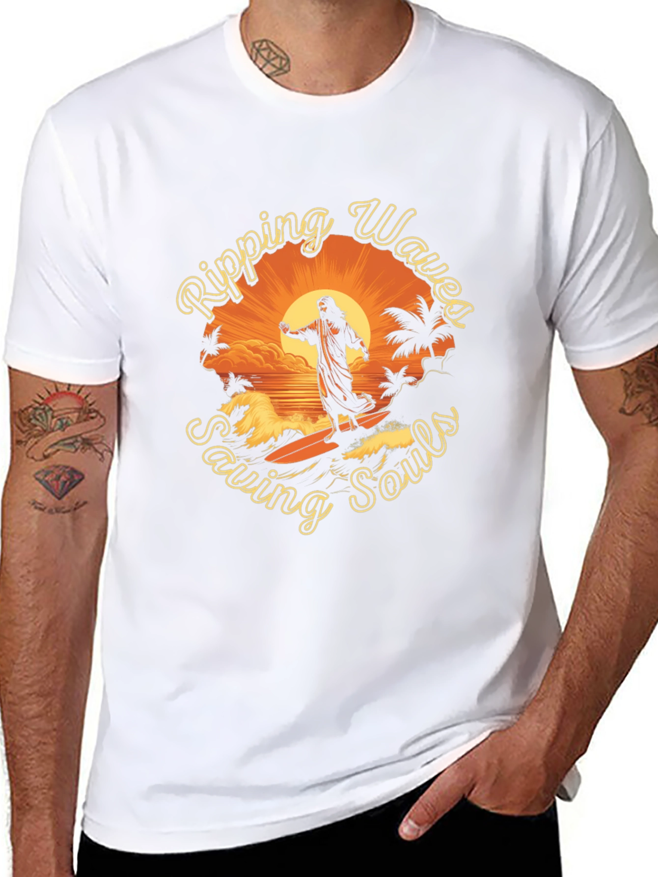 Ripping Waves Saving Souls Tee