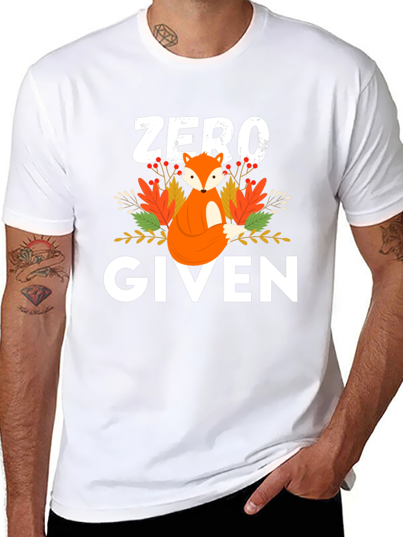 Zero Fox Given Tee - Mens Black Graphic T-Shirt