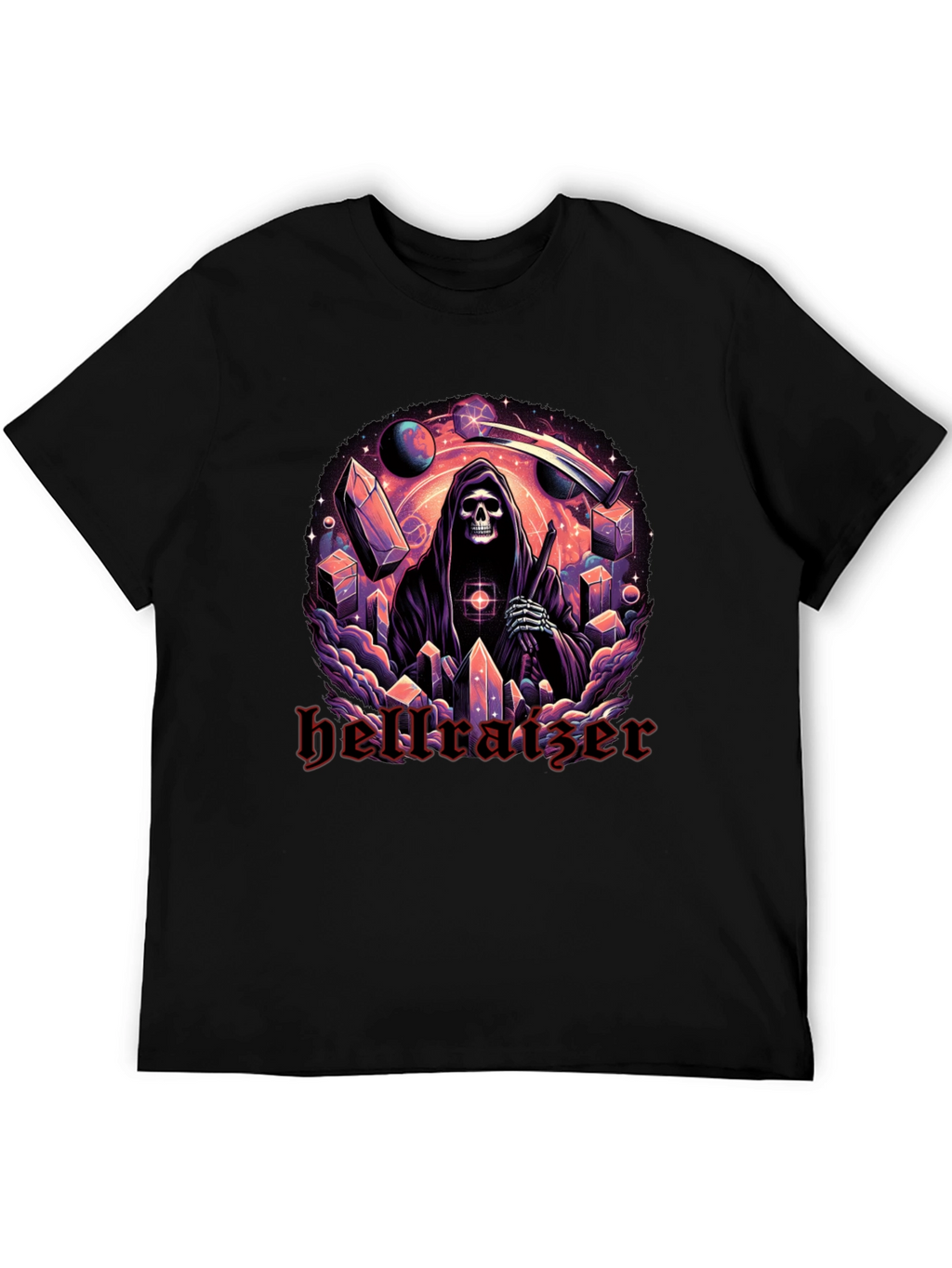 Hellraiser Graphic Print Black T-Shirt