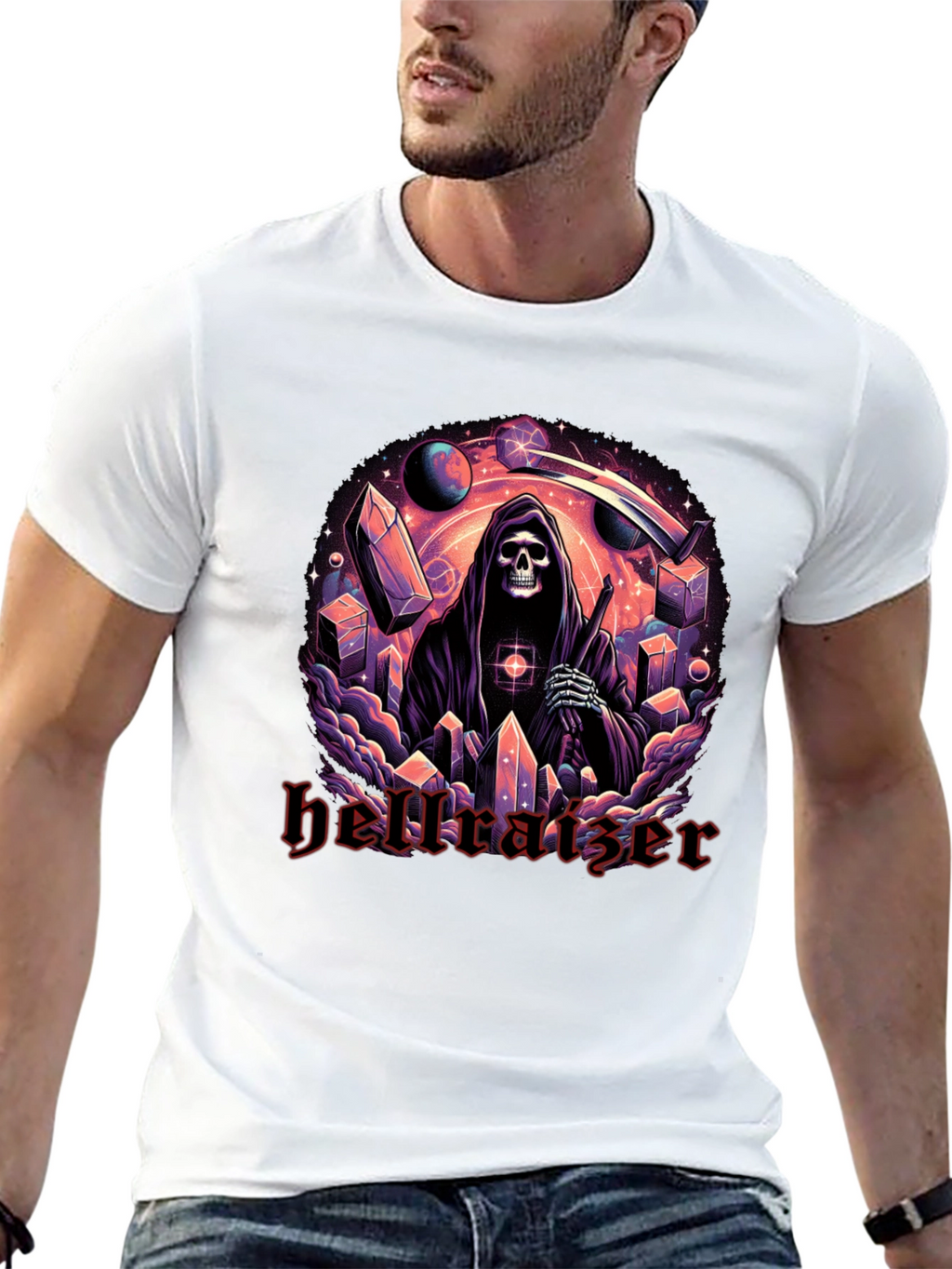 Hellraiser Graphic Print Black T-Shirt