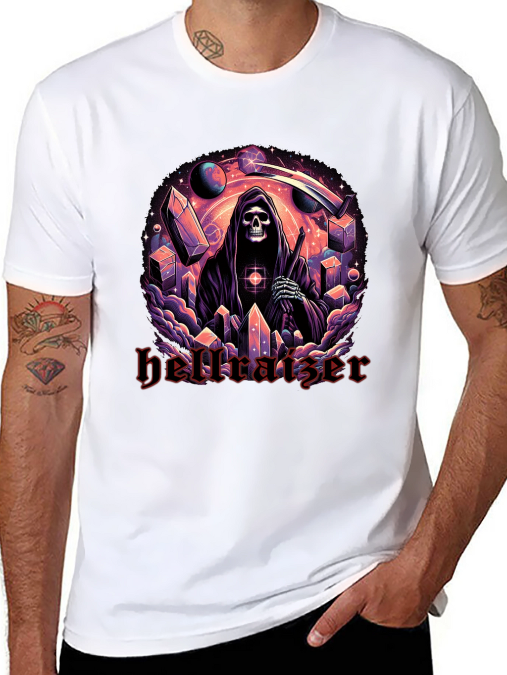 Hellraiser Graphic Print Black T-Shirt