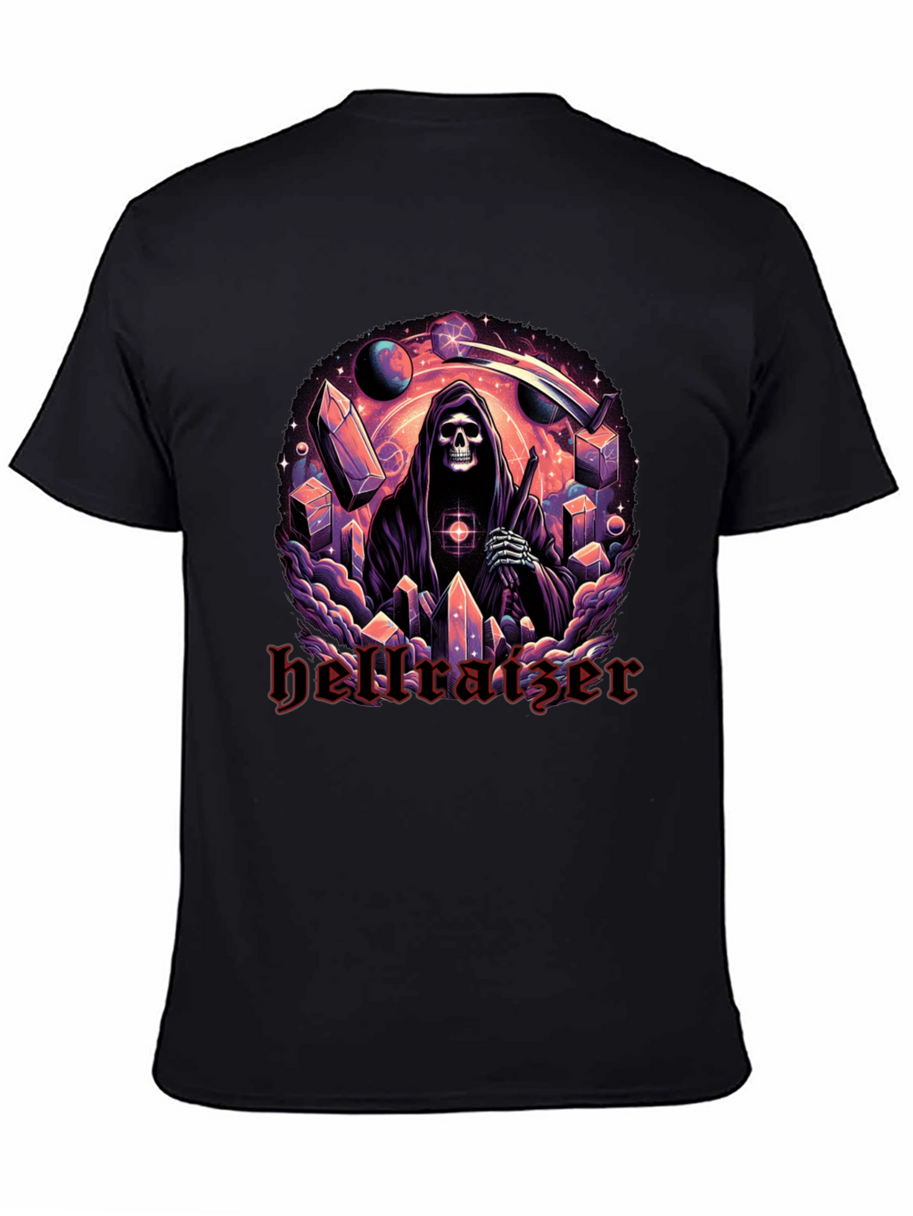 Hellraiser Graphic Print Black T-Shirt