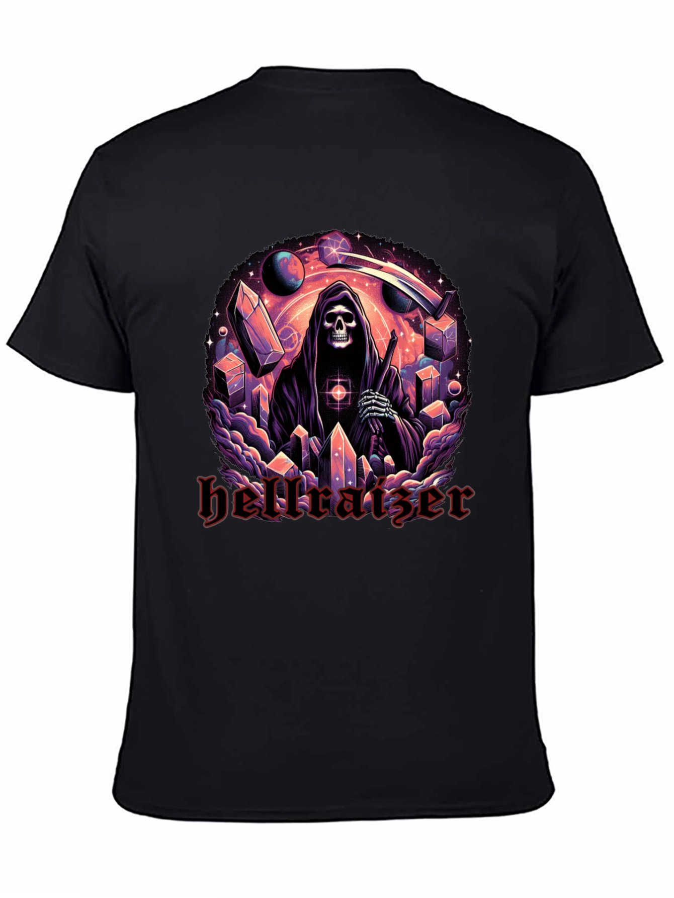 Hellraiser Graphic Print Black T-Shirt