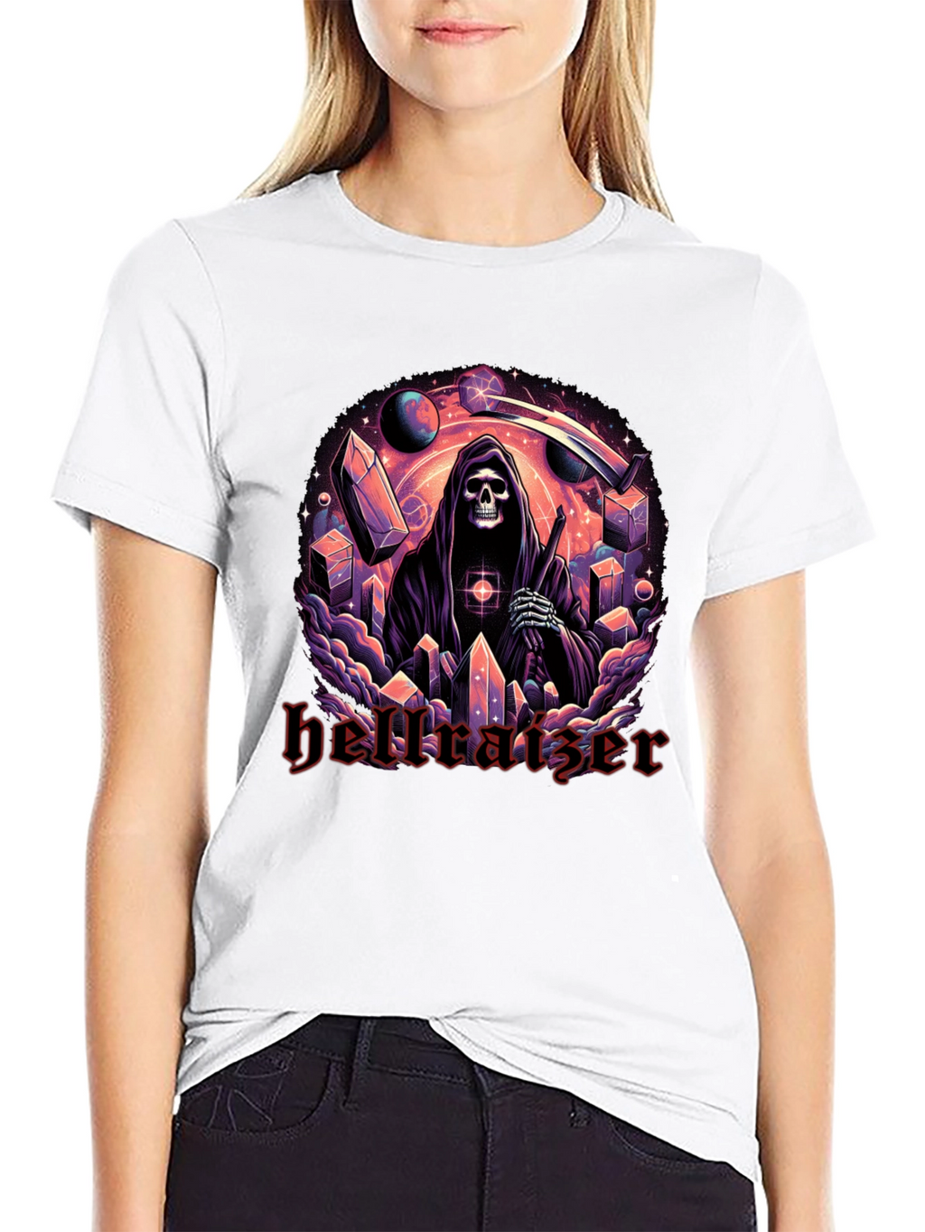 Hellraiser Graphic Print Black T-Shirt