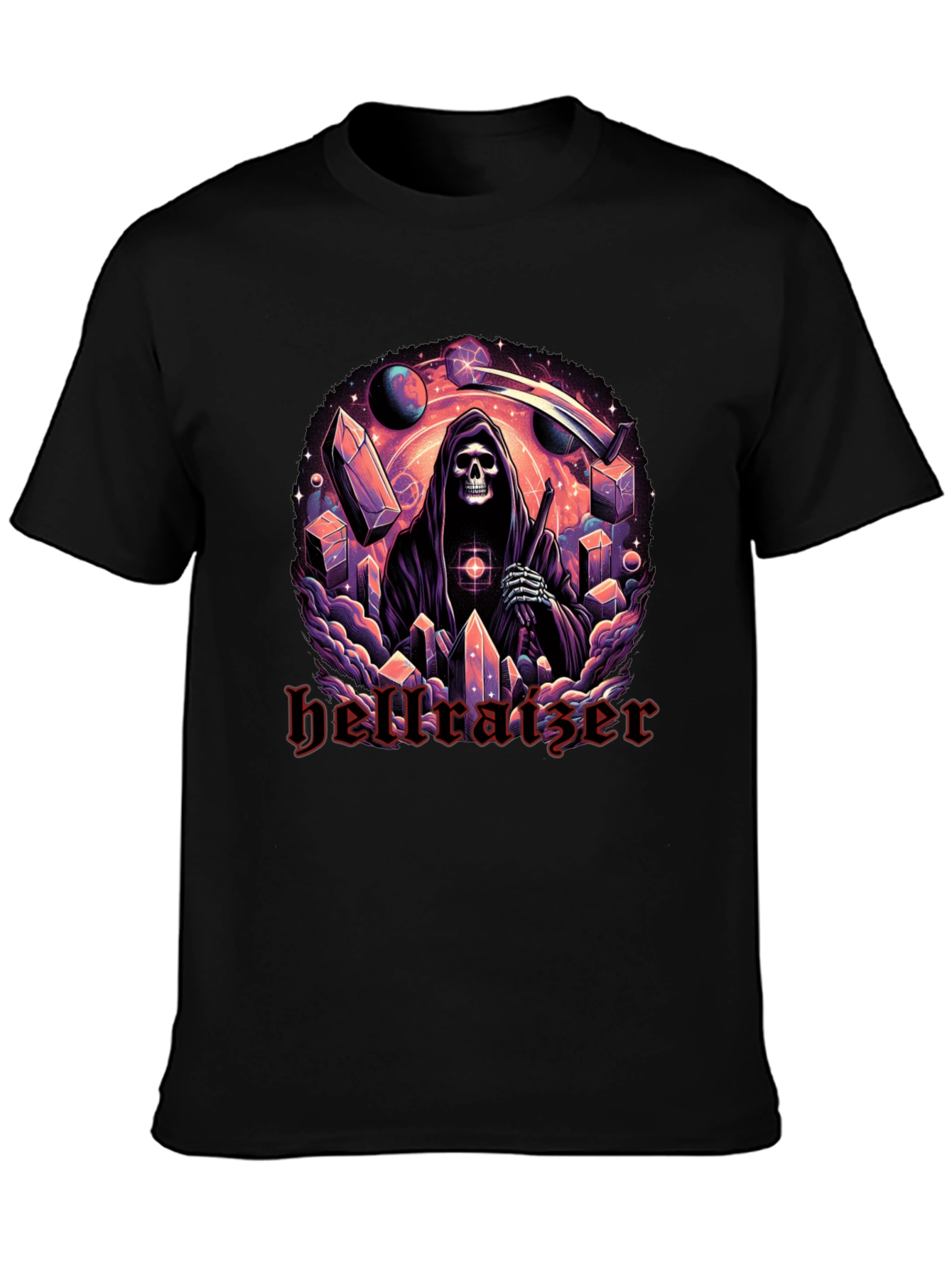 Hellraiser Graphic Print Black T-Shirt